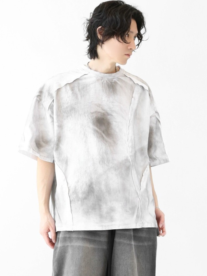 Dirty, smoked, washed raglan T-shirt