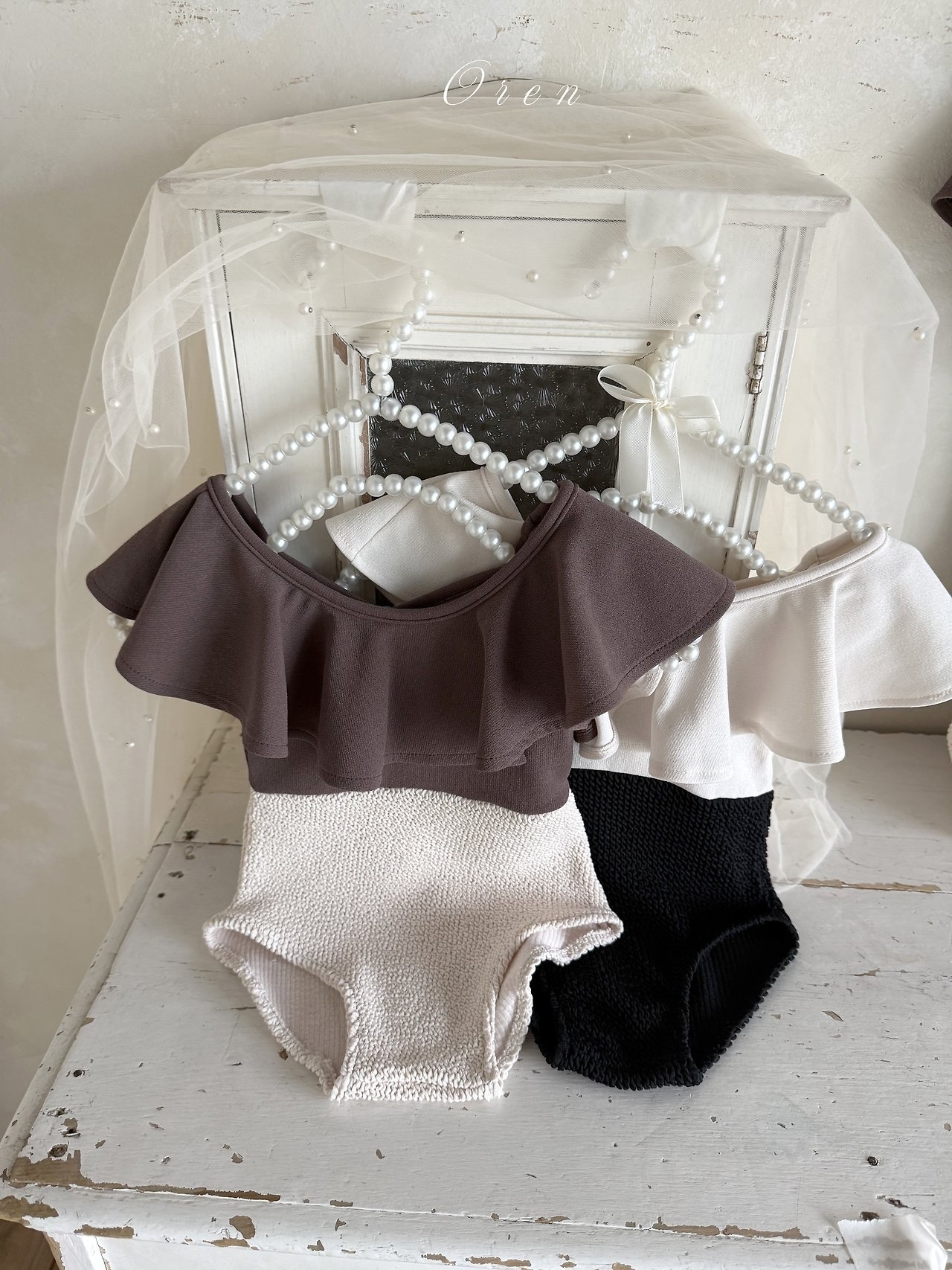 Oren Pepe Color Block Swimsuit（With Mom）