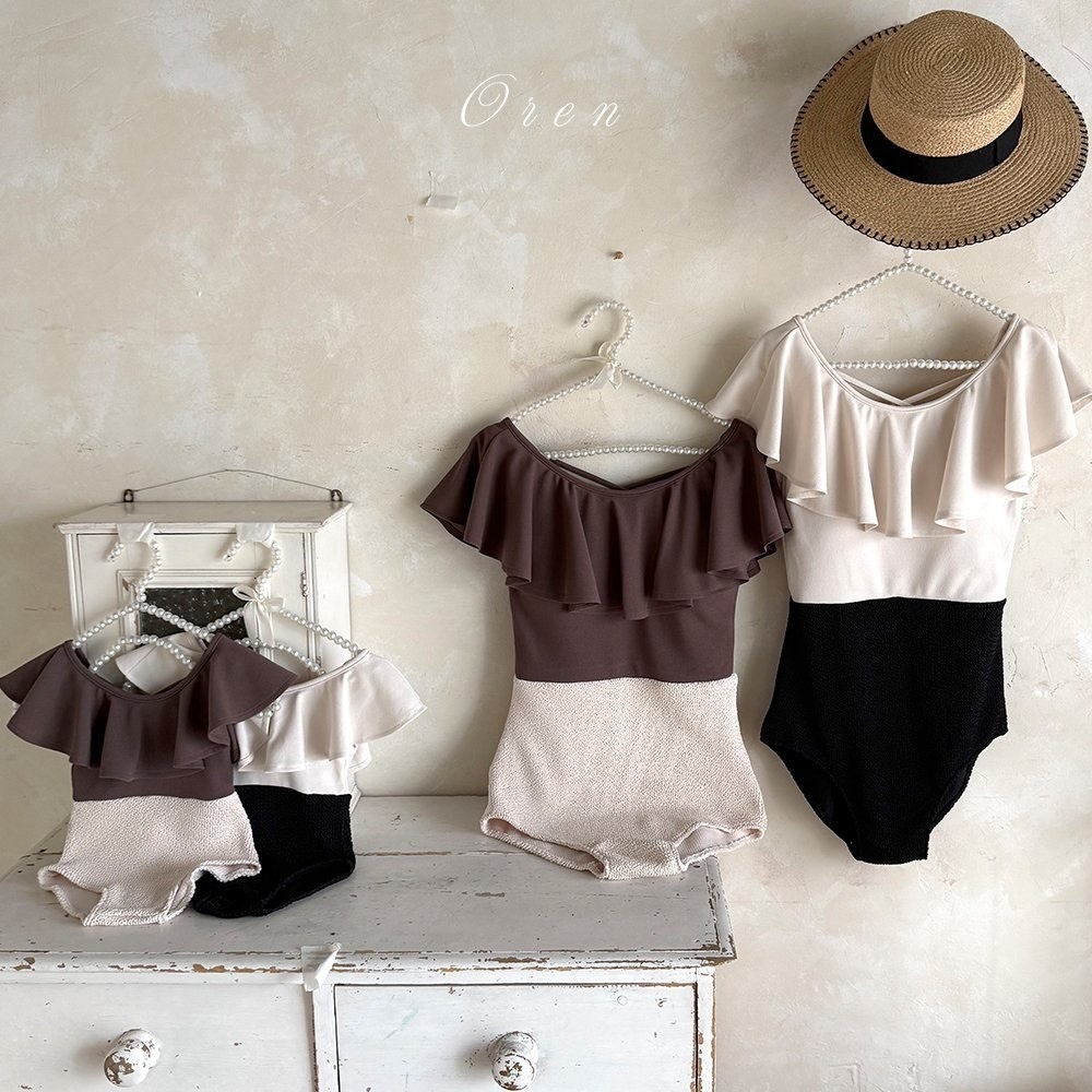 Oren Pepe Color Block Swimsuit（With Mom）