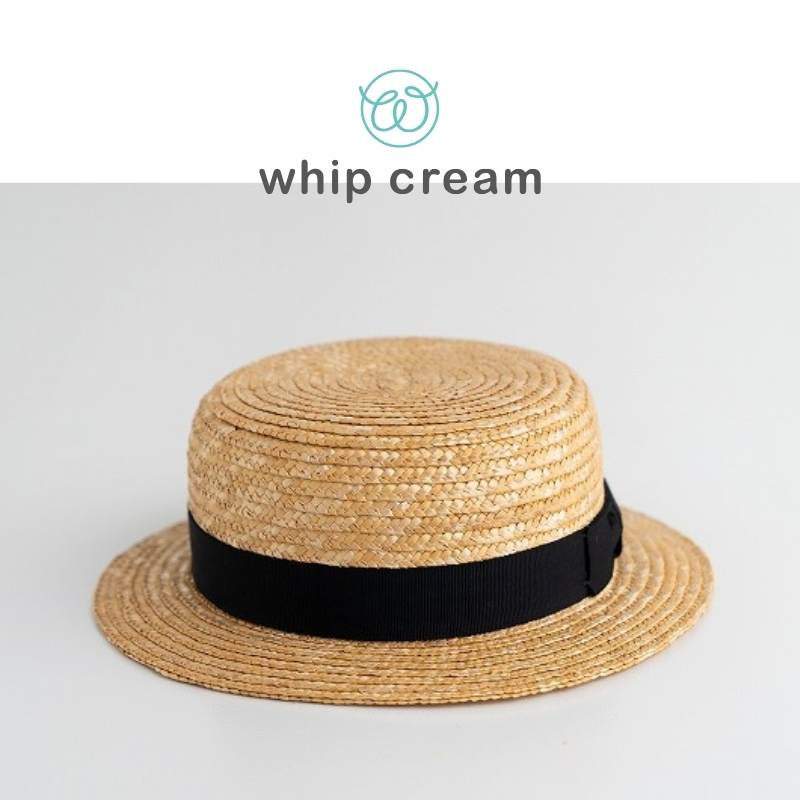 【日本 Whip Cream】草編平頂帽