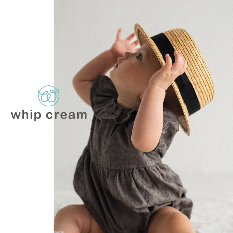 【日本 Whip Cream】草編平頂帽