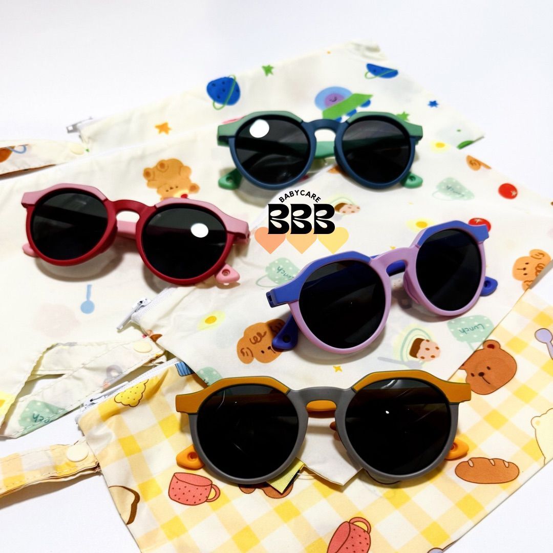 Bbb babycare 小童拼色太陽眼鏡UV400及防水袋套裝