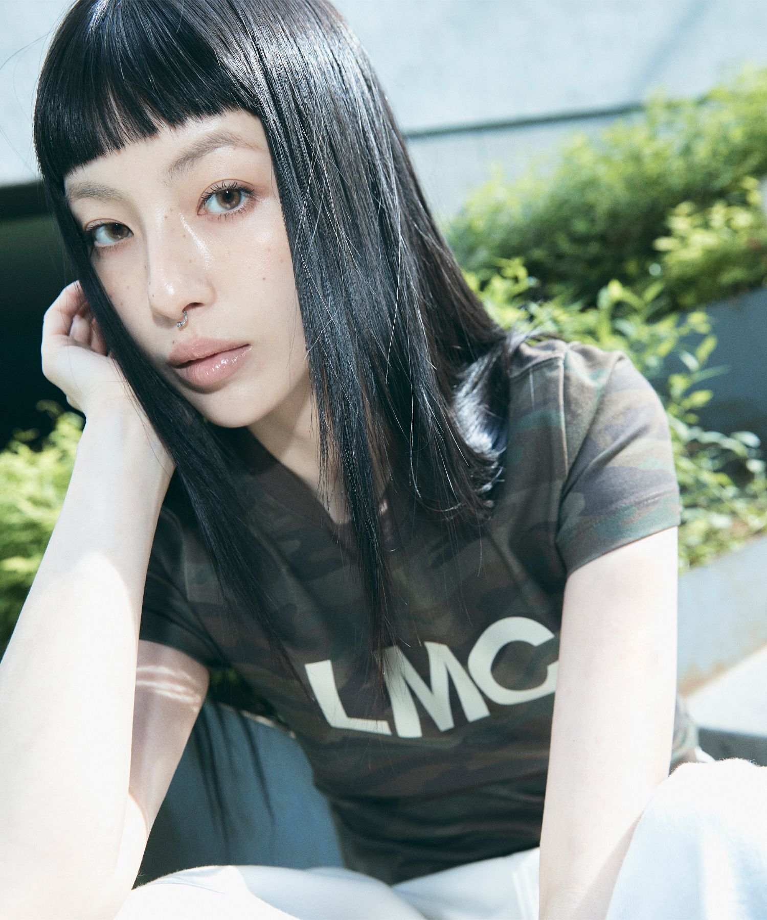 LMC 迷彩短版T恤 0LM46CTS802CM2