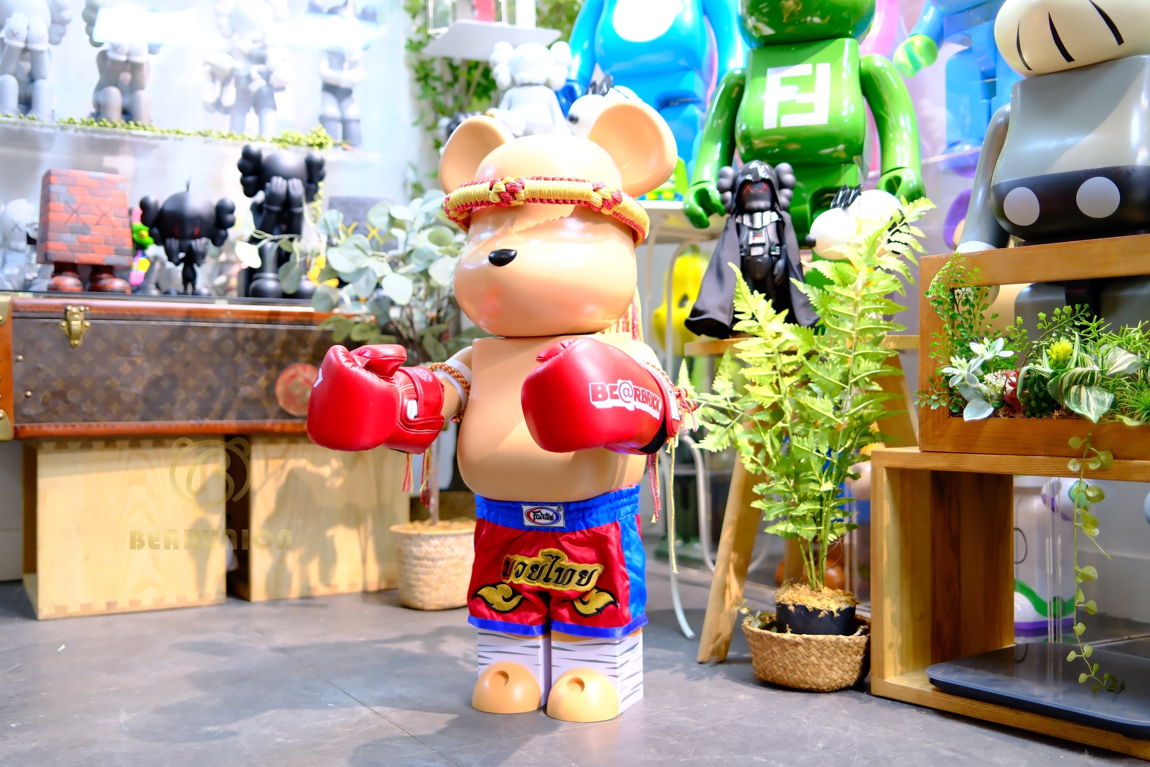 🥇In Stock🥇Bearbrick 1000% 泰拳 MUAY THAI BANGKOK RED