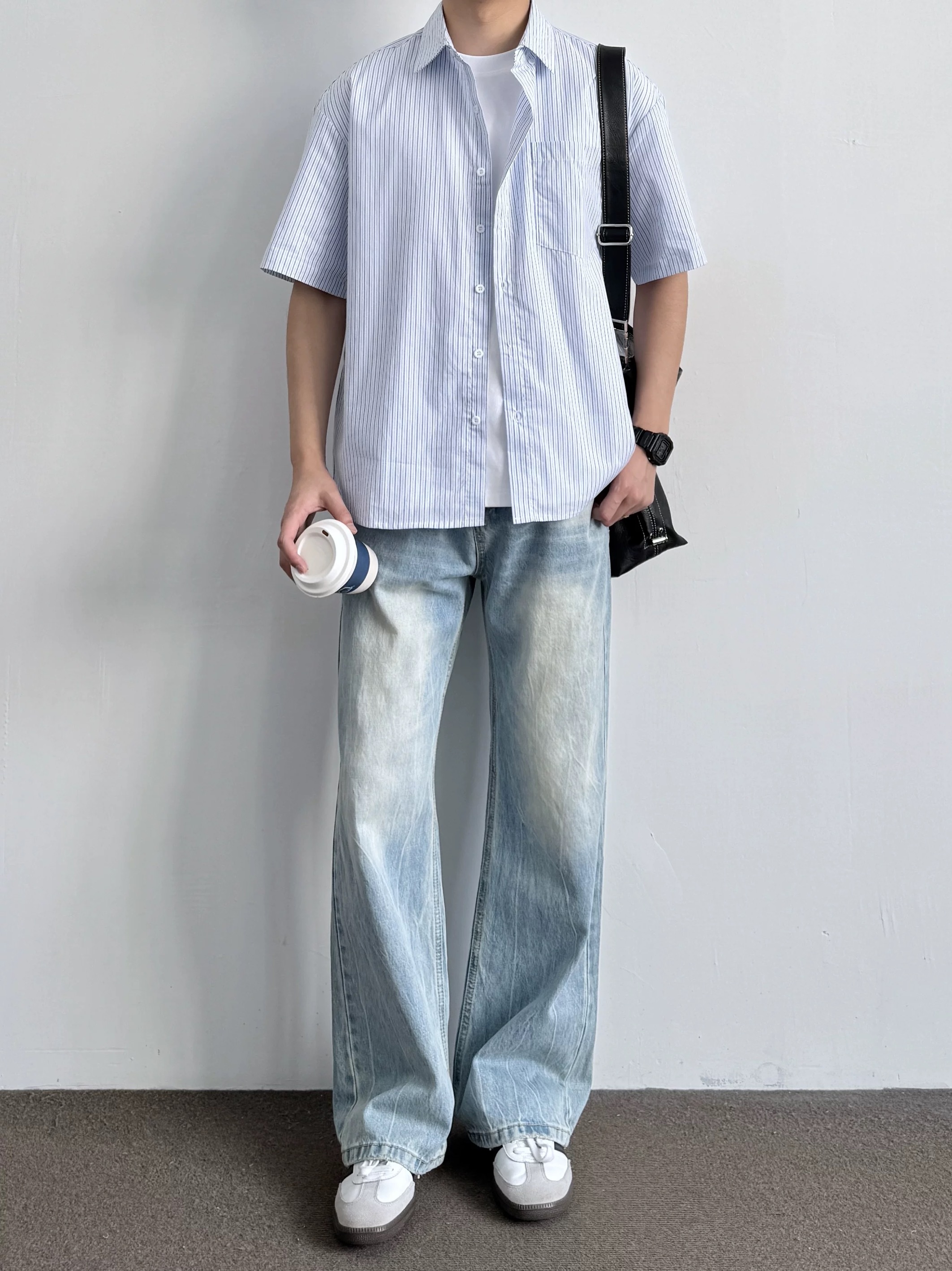 直條紋襯衫