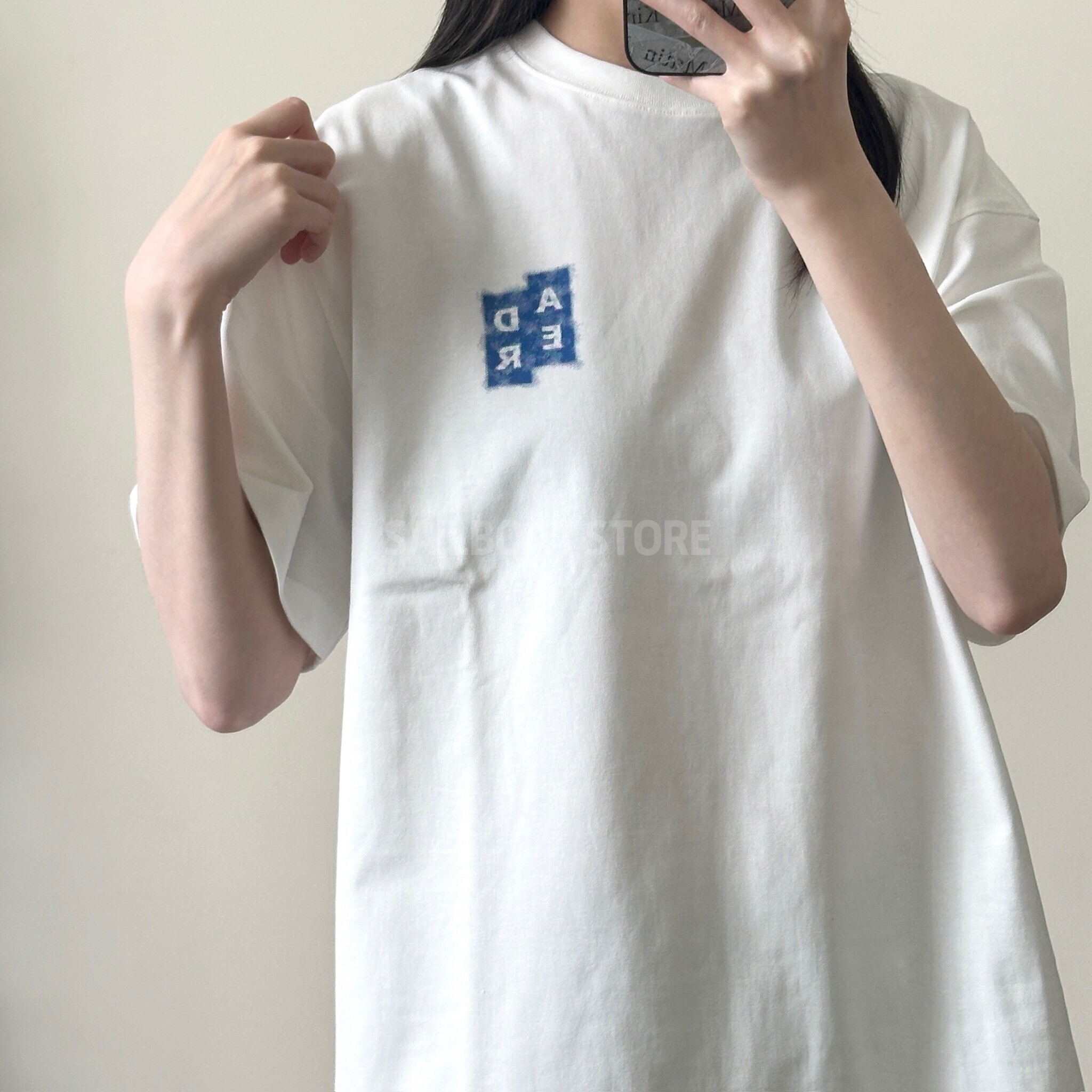#預購 🇰🇷韓國 ADER ERROR 半寬鬆 網點印刷 條紋 短袖上衣