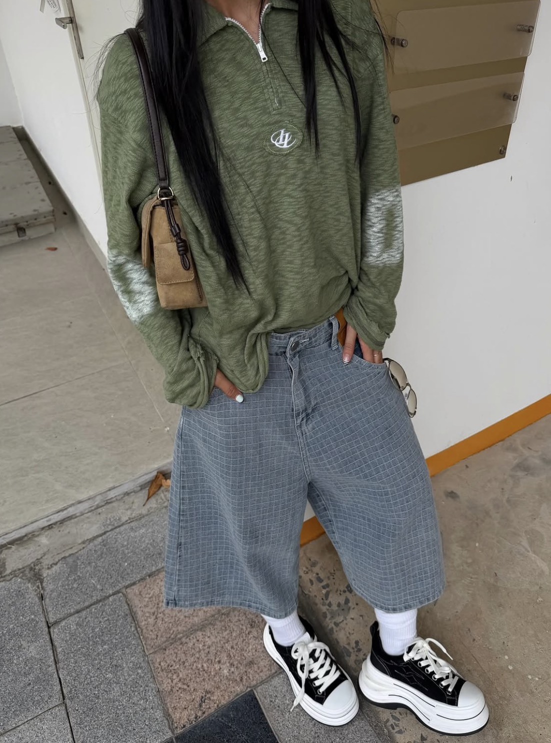 （現貨）越南品牌 Insane Rough Plaid 格紋 七分褲 Insane08