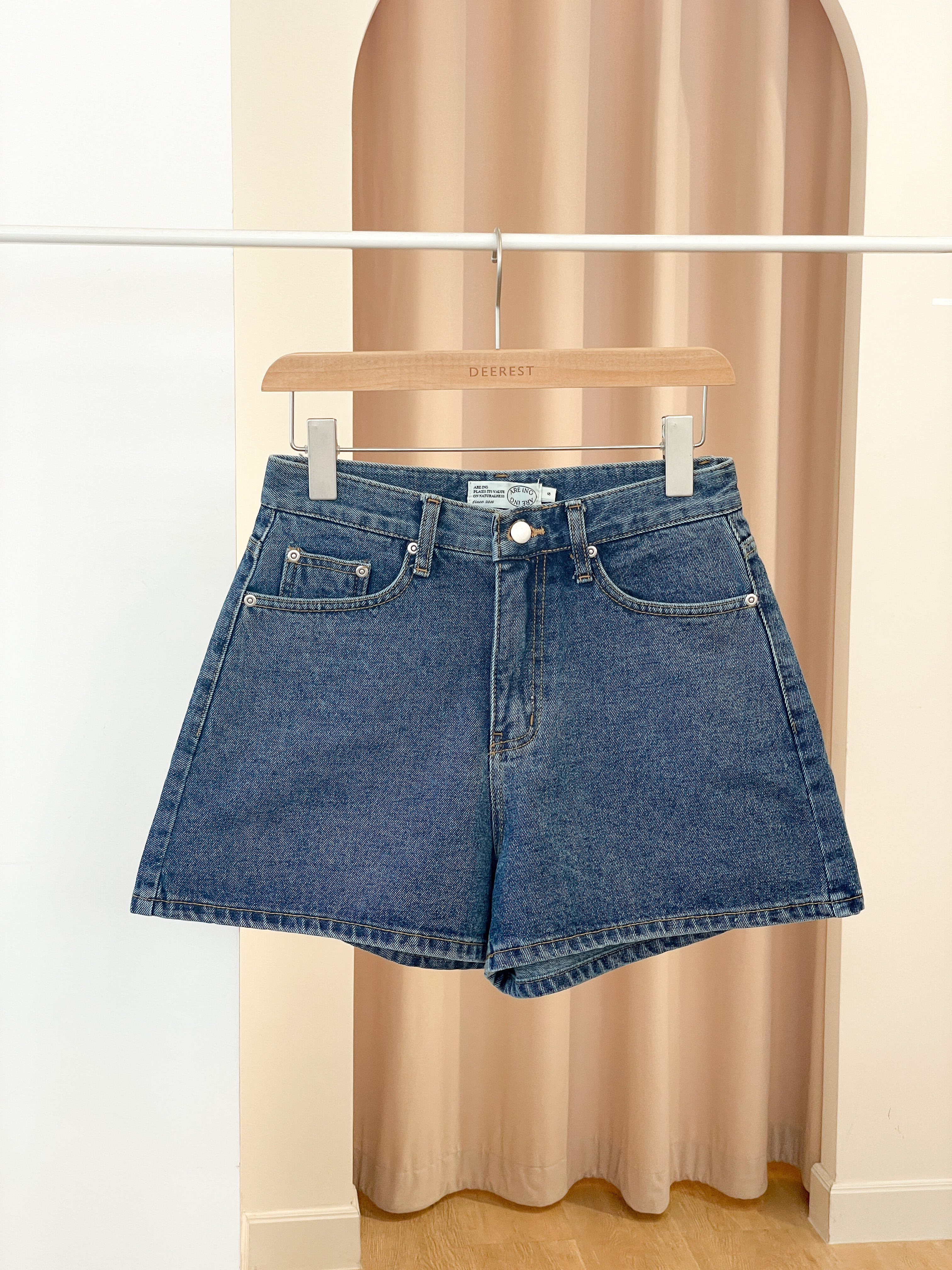 JEAN213 Blue Saturday Retro A-Line Shorts