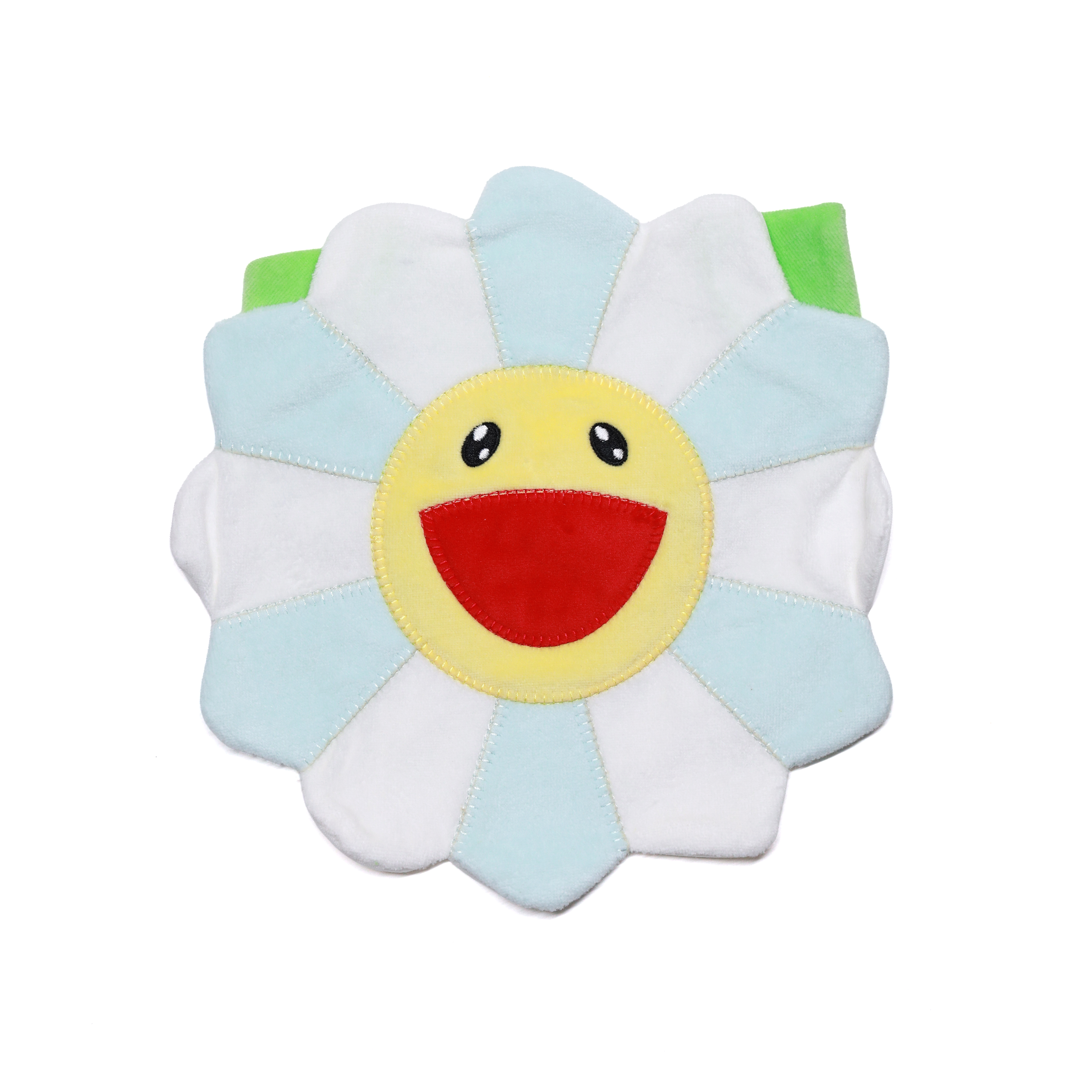 -(C01)-TAKASHI MURAKAMI FLOWER BABY BIB 村上隆 小花 口水巾 藍/粉-TM-ZZ002076