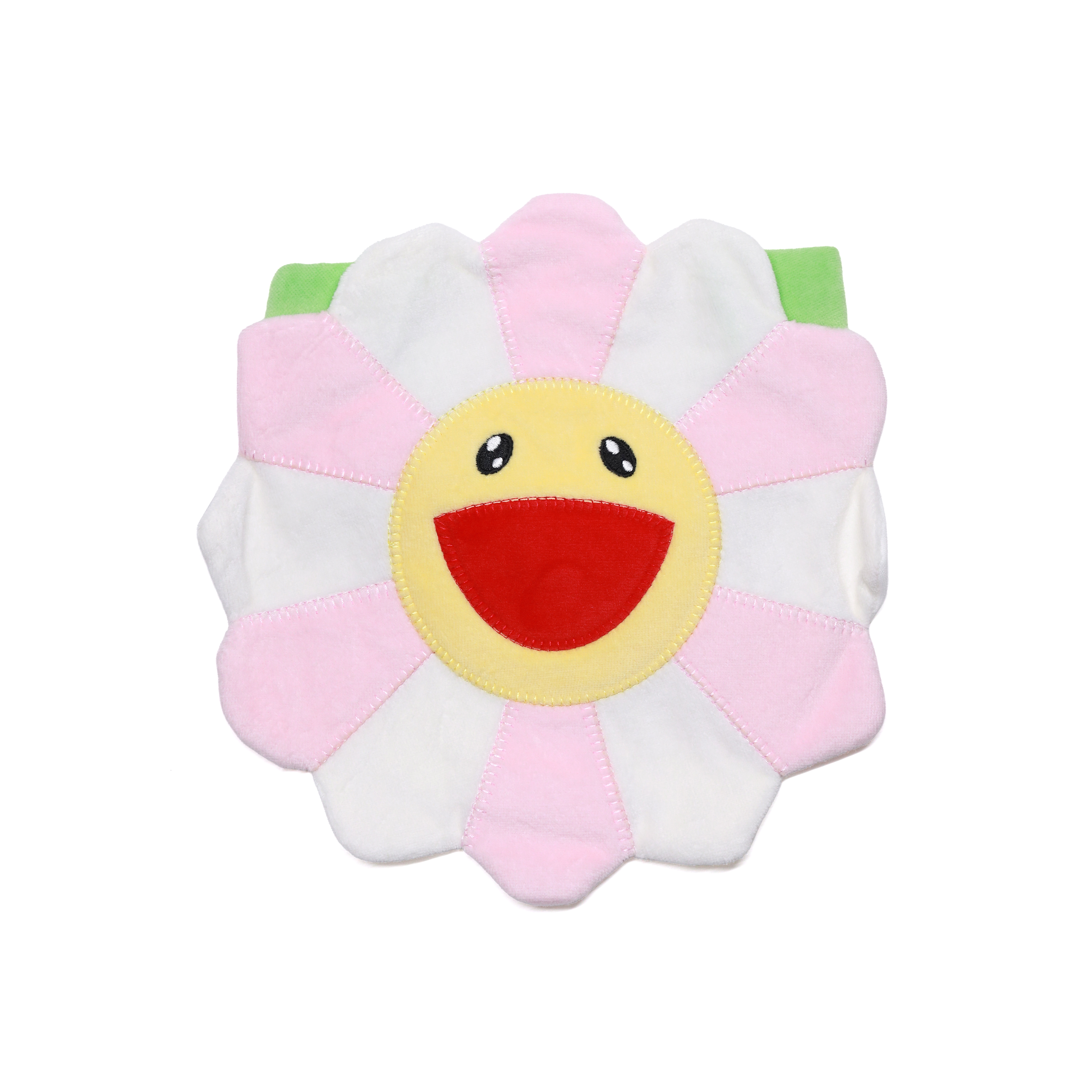 -(C01)-TAKASHI MURAKAMI FLOWER BABY BIB 村上隆 小花 口水巾 藍/粉-TM-ZZ002076