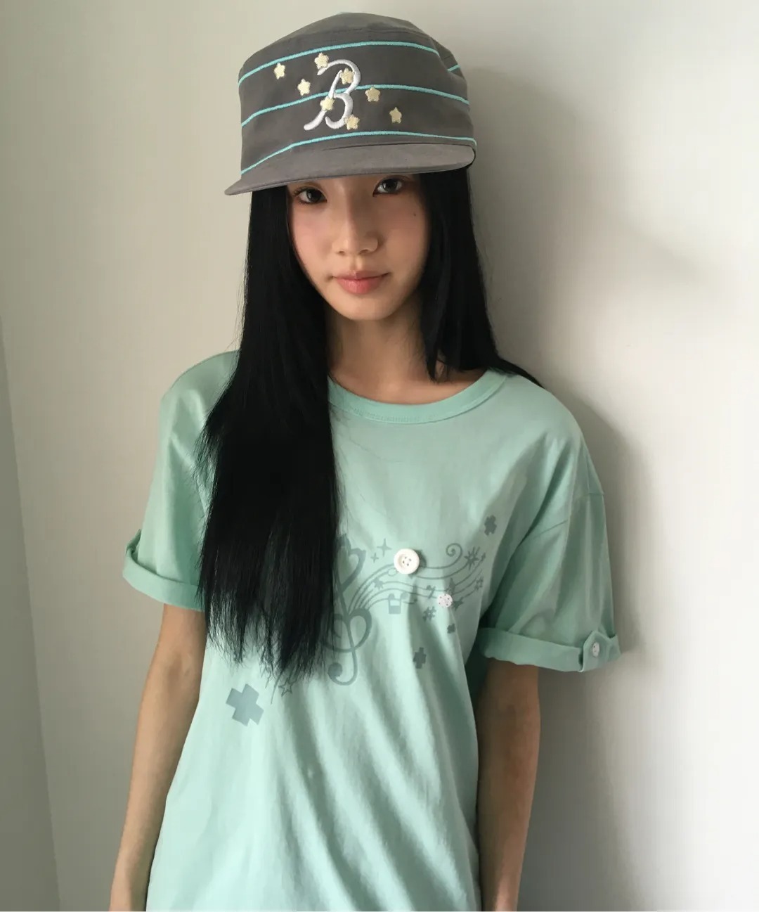 Bauf Roll Up Melody Overfit T-Shirt