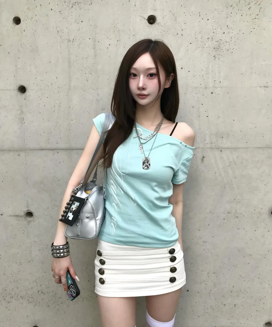 SETUPEXE LACE CROSS T-SHIRT