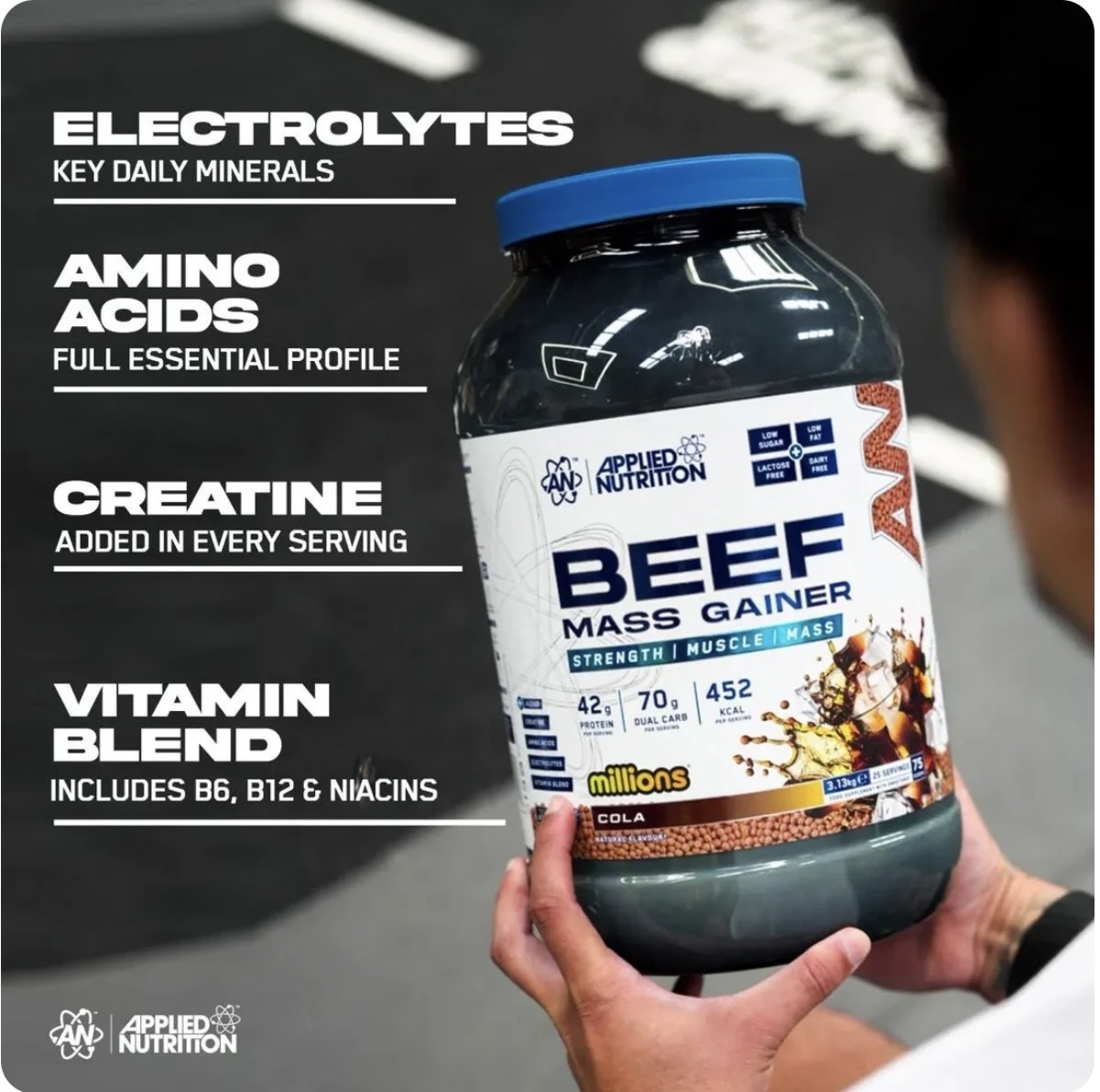 Applied Nutrition Beef Mass Gainer 100%牛肉果汁增重粉