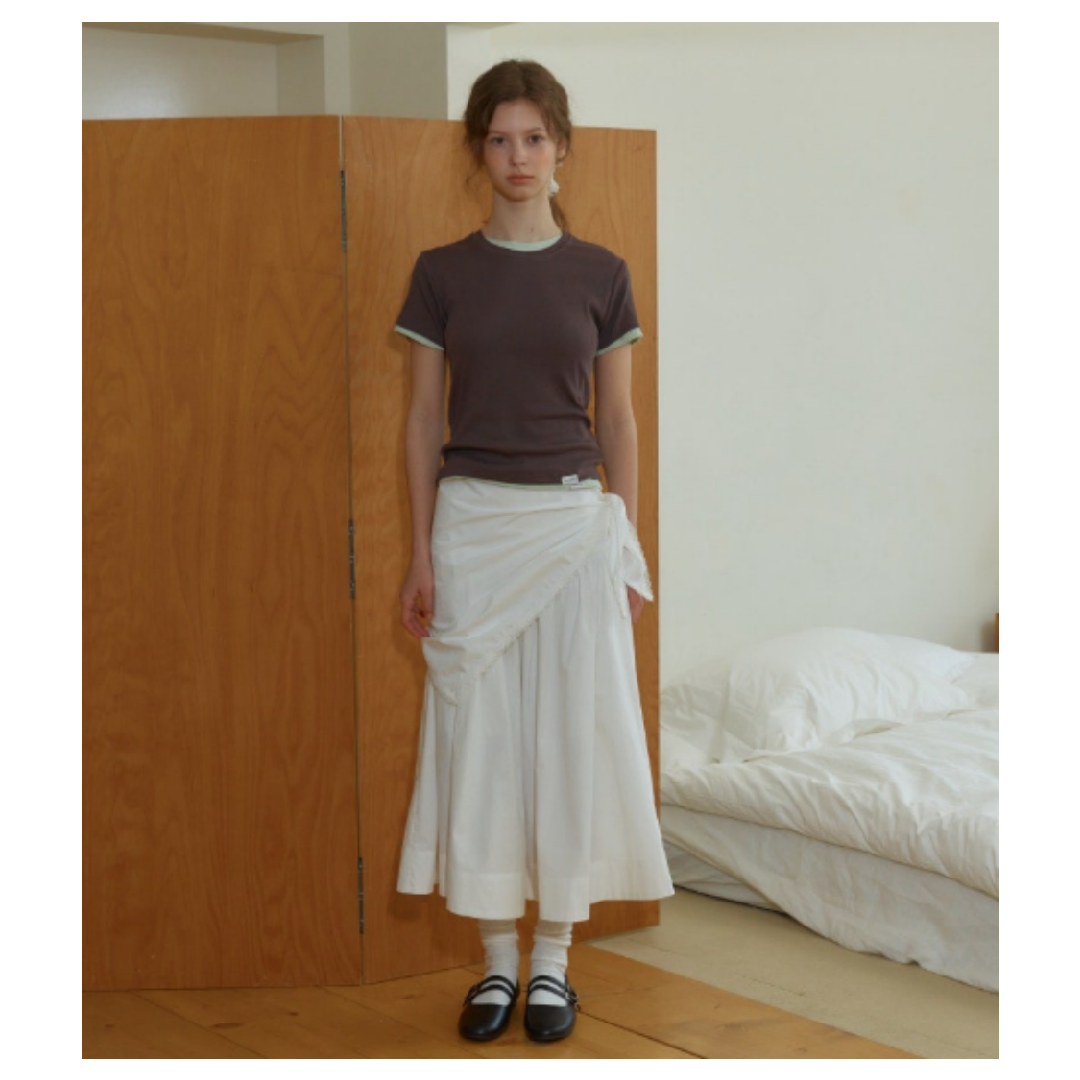 KOR-CCG0607-329 ANC SOFT SCARF FLARE SKIRT_WHITE (A30)