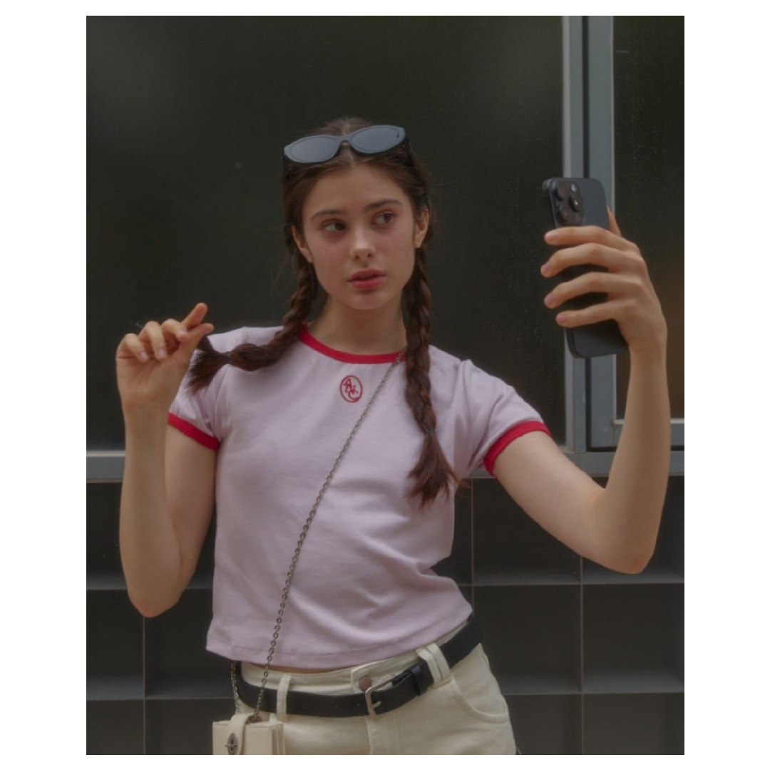KOR-CCG0607-321 ANC COLORING LOGO TEE_PINK (A22)