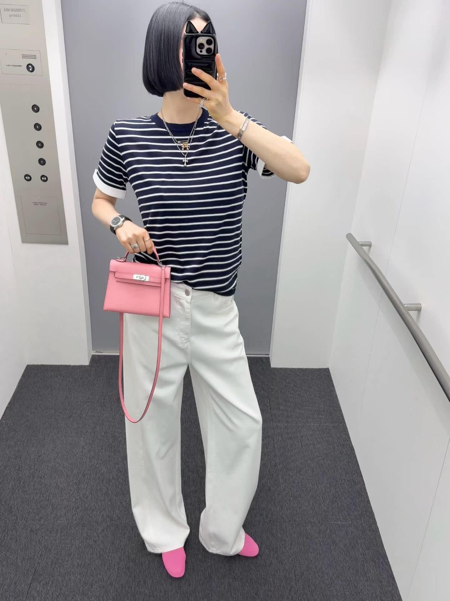 FL09 萊賽爾真絲條紋上衣