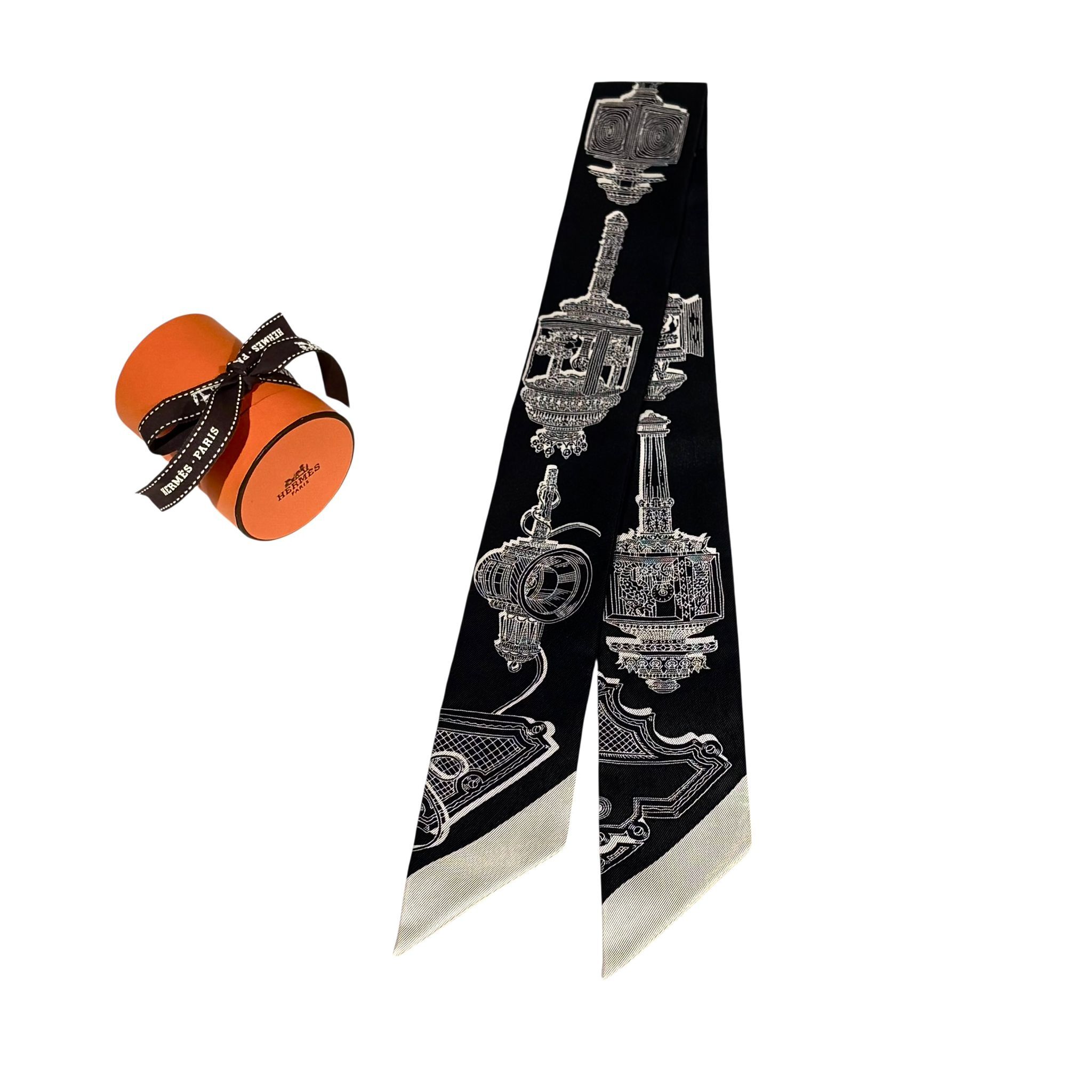 全新HERMES TWILLY 黑白色埃圖普派 H063081S 17 Merveilleuses Lanternes Twilly #BRAND NEW #香榭站正品