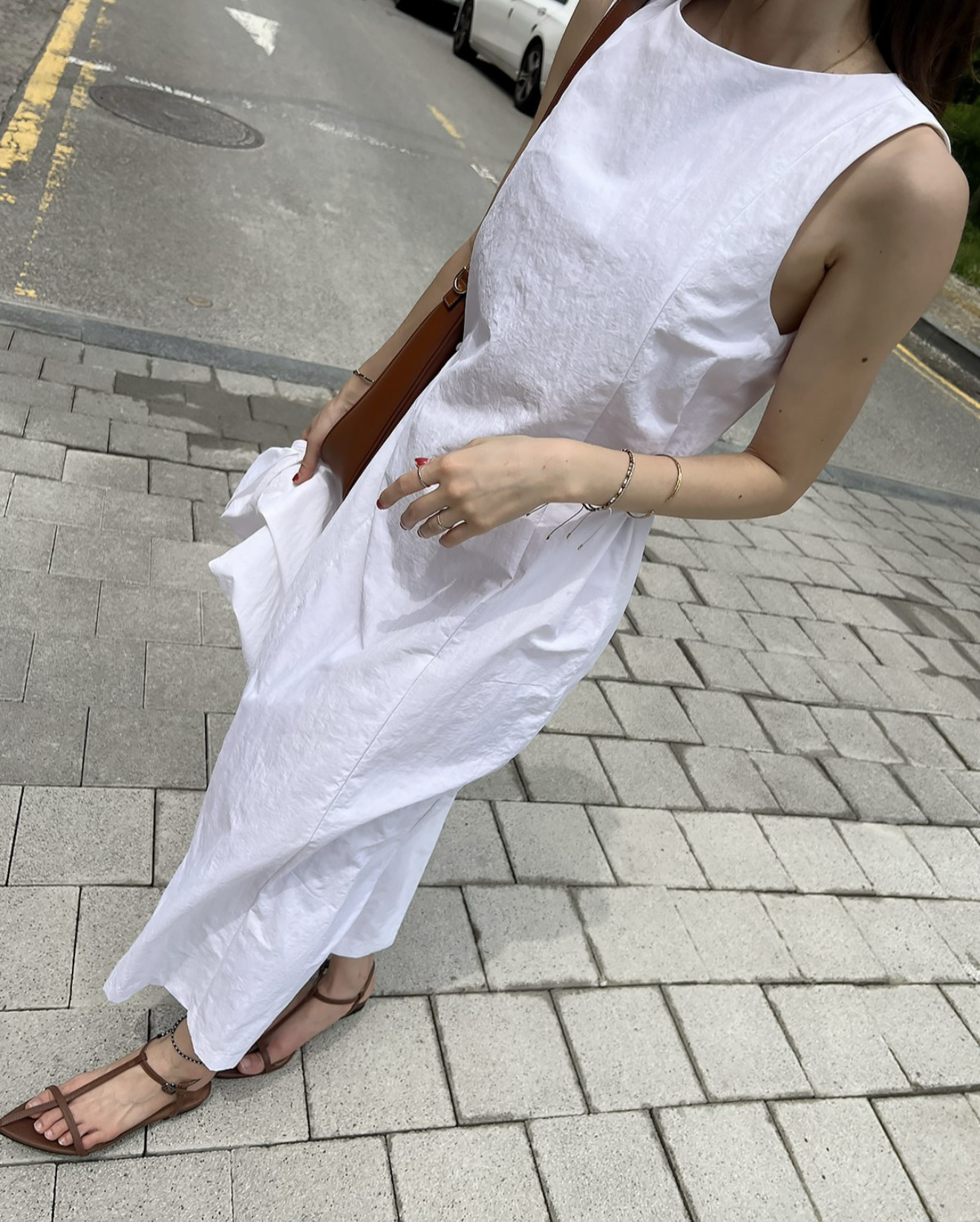 Jun04｜側收腰兩穿尼龍涼感洋裝（3colors）