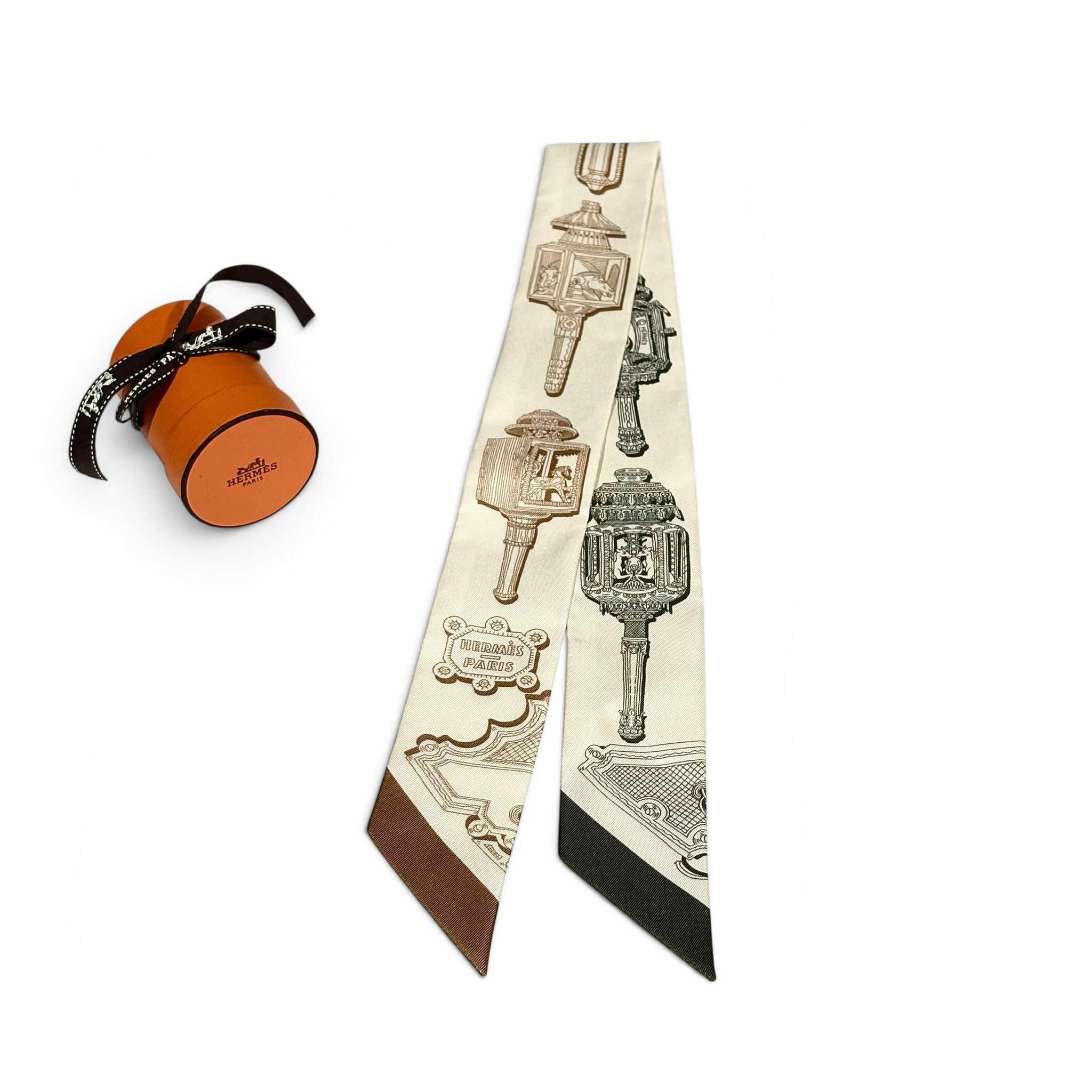 全新HERMES TWILLY 啡綠色埃圖普派 H063081S 16 Merveilleuses Lanternes Twilly #BRAND NEW #香榭站正品