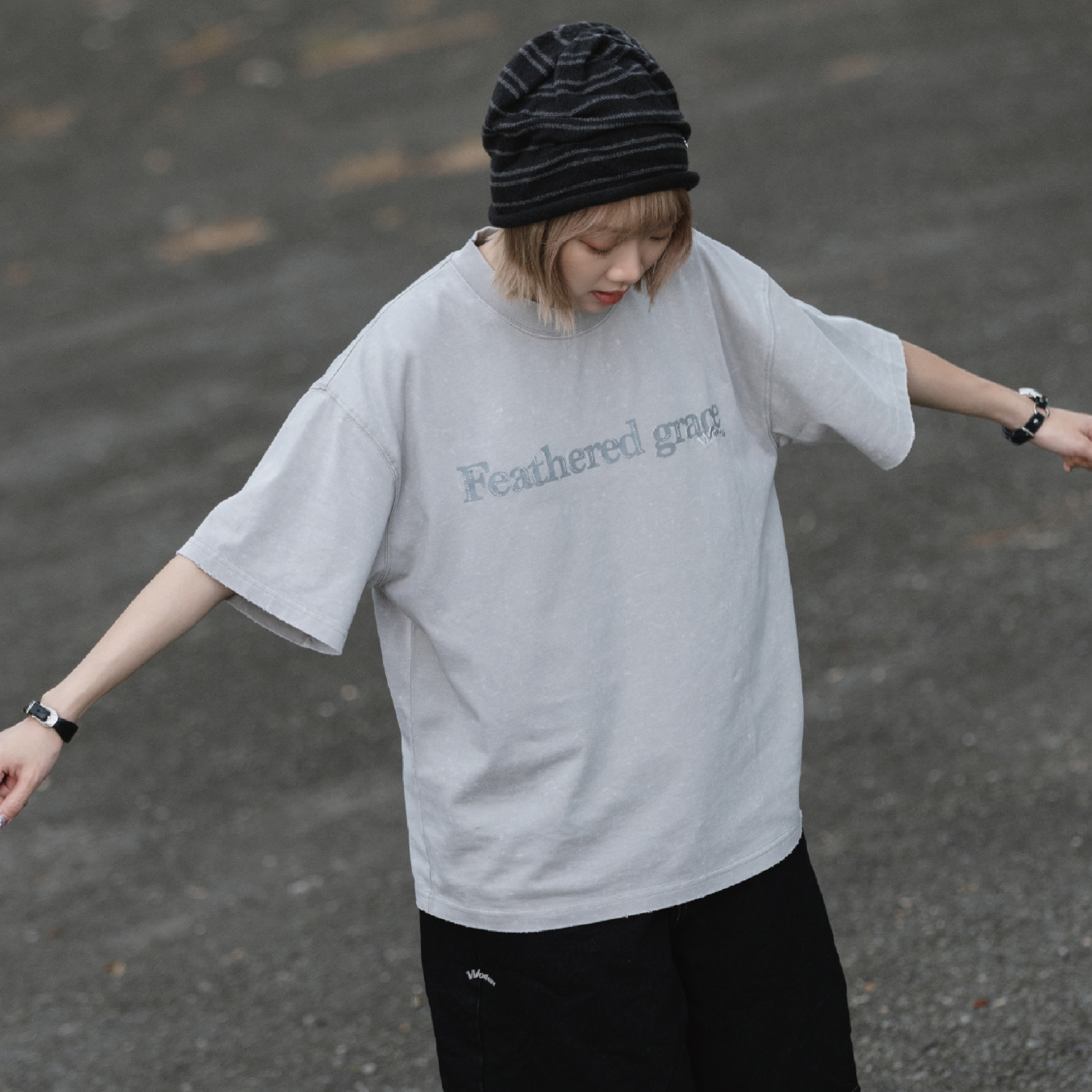 WODEN® Wash Stitch Font Tee 水洗字體短Tee