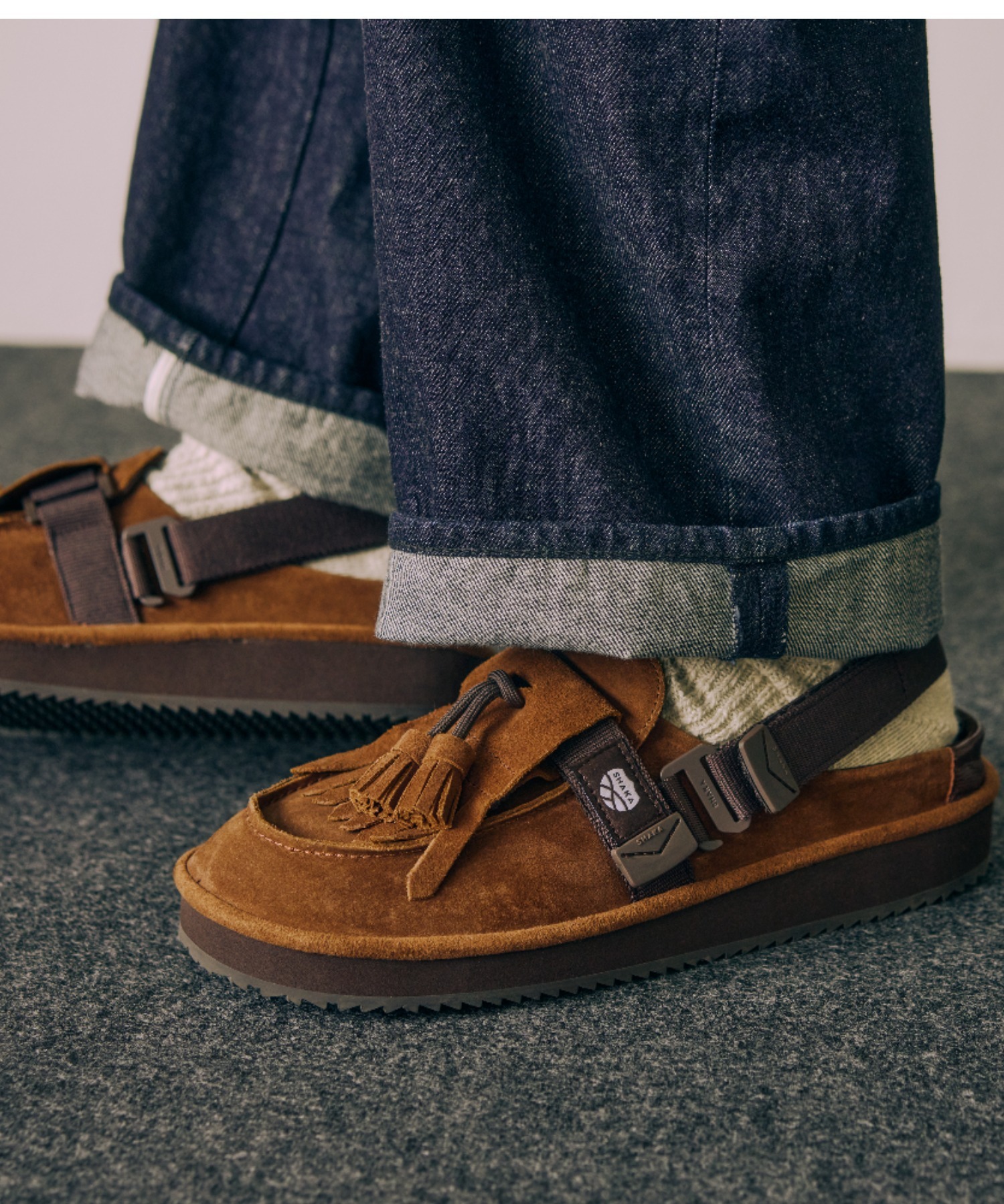 🇯🇵 SHAKA MOC MULE TASSEL SUEDE 莫卡辛 麂皮 流蘇 半拖鞋 涼鞋 穆勒鞋 懶人鞋 多穿法 4-WAY 栗子棕 男女鞋 / 預購