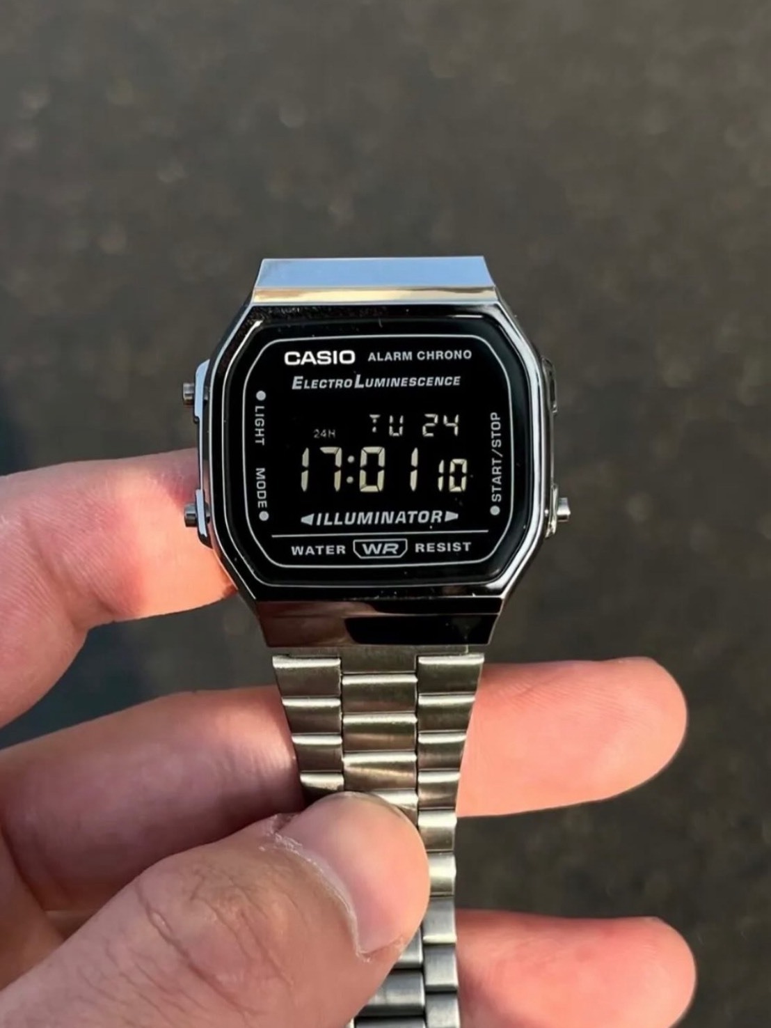 <夢回復古風...🤤> CASIO 卡西歐 VINTAGE A168 黑銀 小方錶