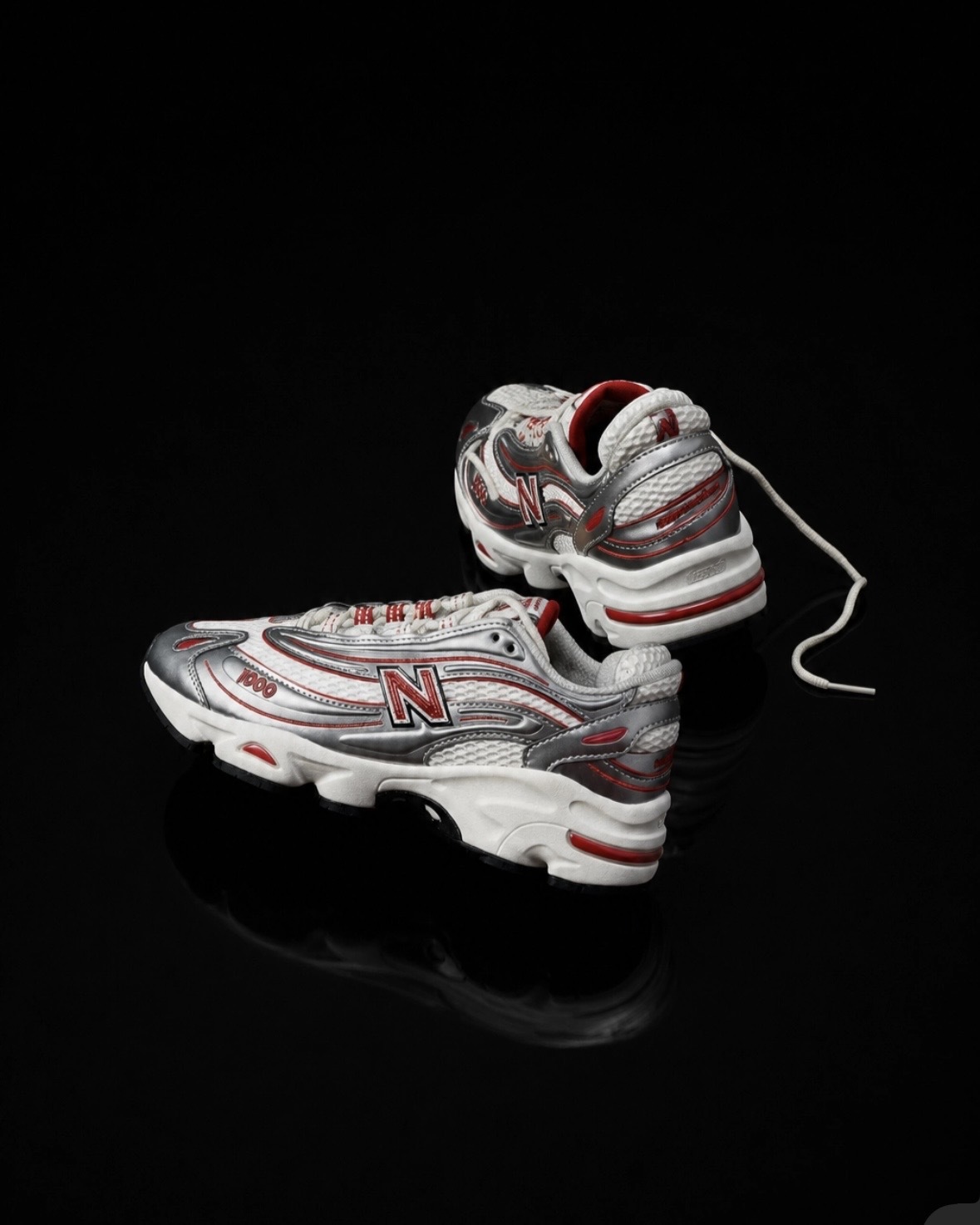 聯名款 Thisisneverthat x New Balance 1000 "Metallic Silver Red" 銀紅 增高 老爹鞋 M1000TI