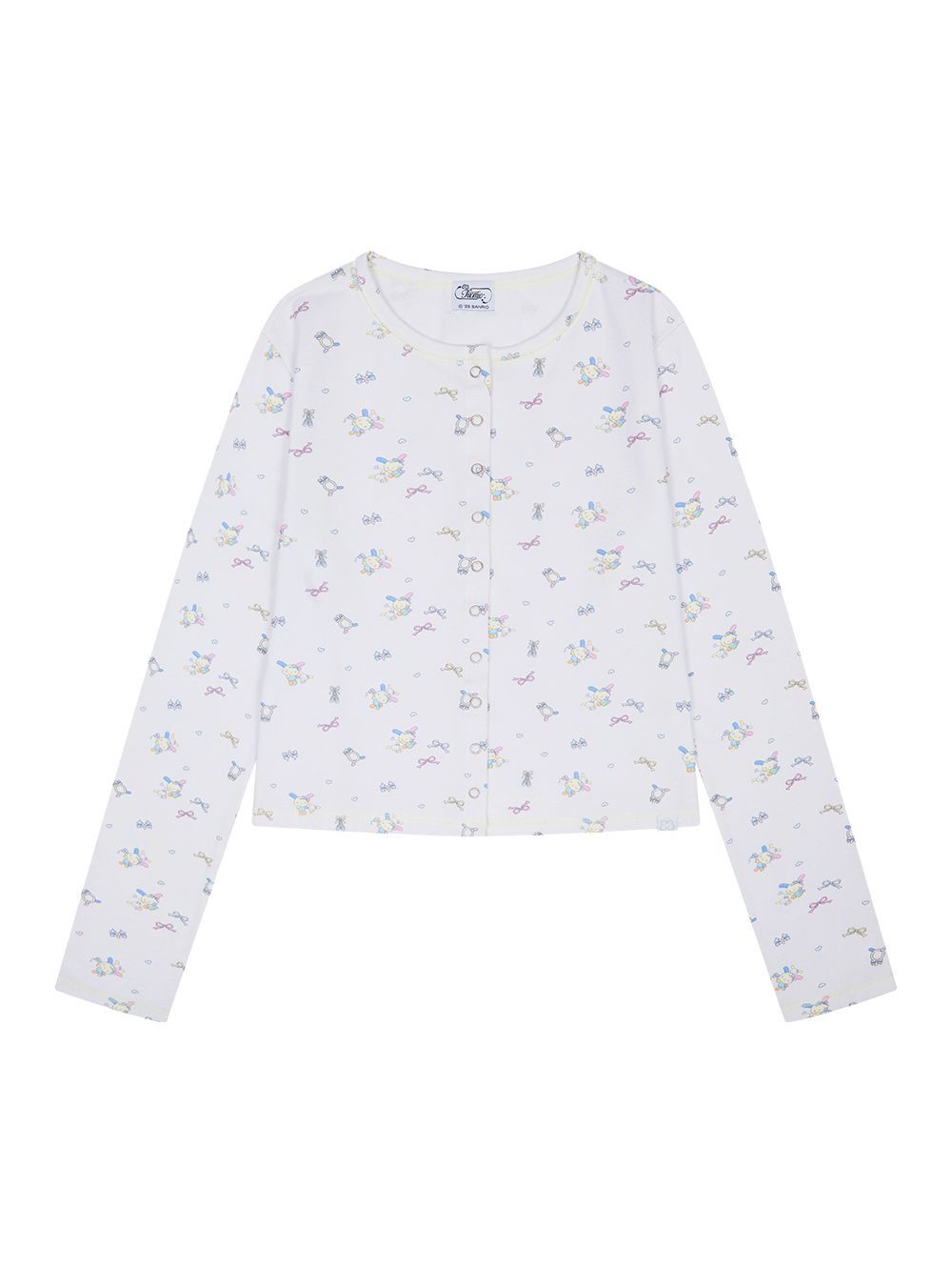 TUOMIO USAHANA 滿版印花開衫 白色 TM01B6O09-WH