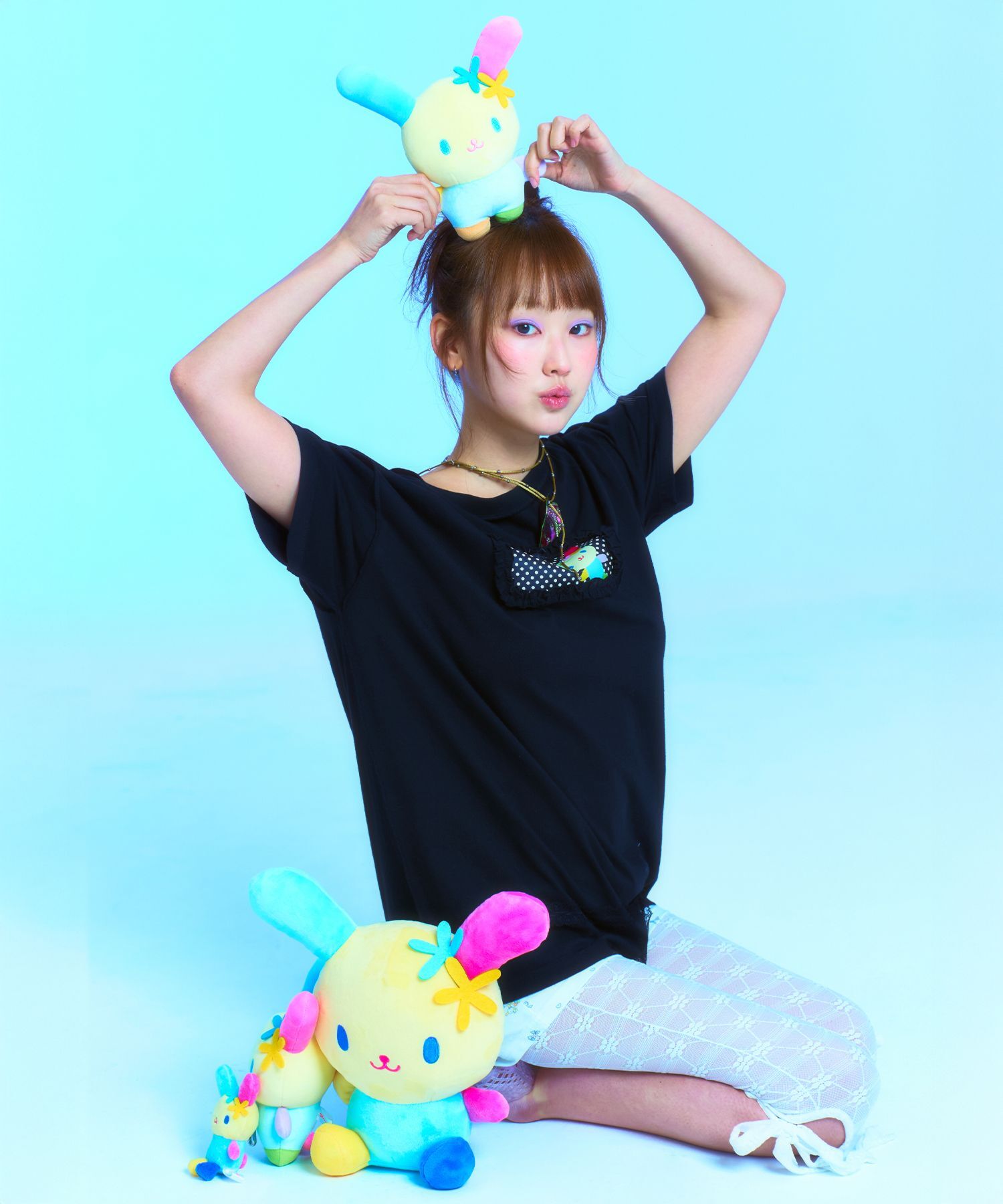 TUOMIO Usahana 寬版T-Shirt 黑色 TM01B6T22-BL