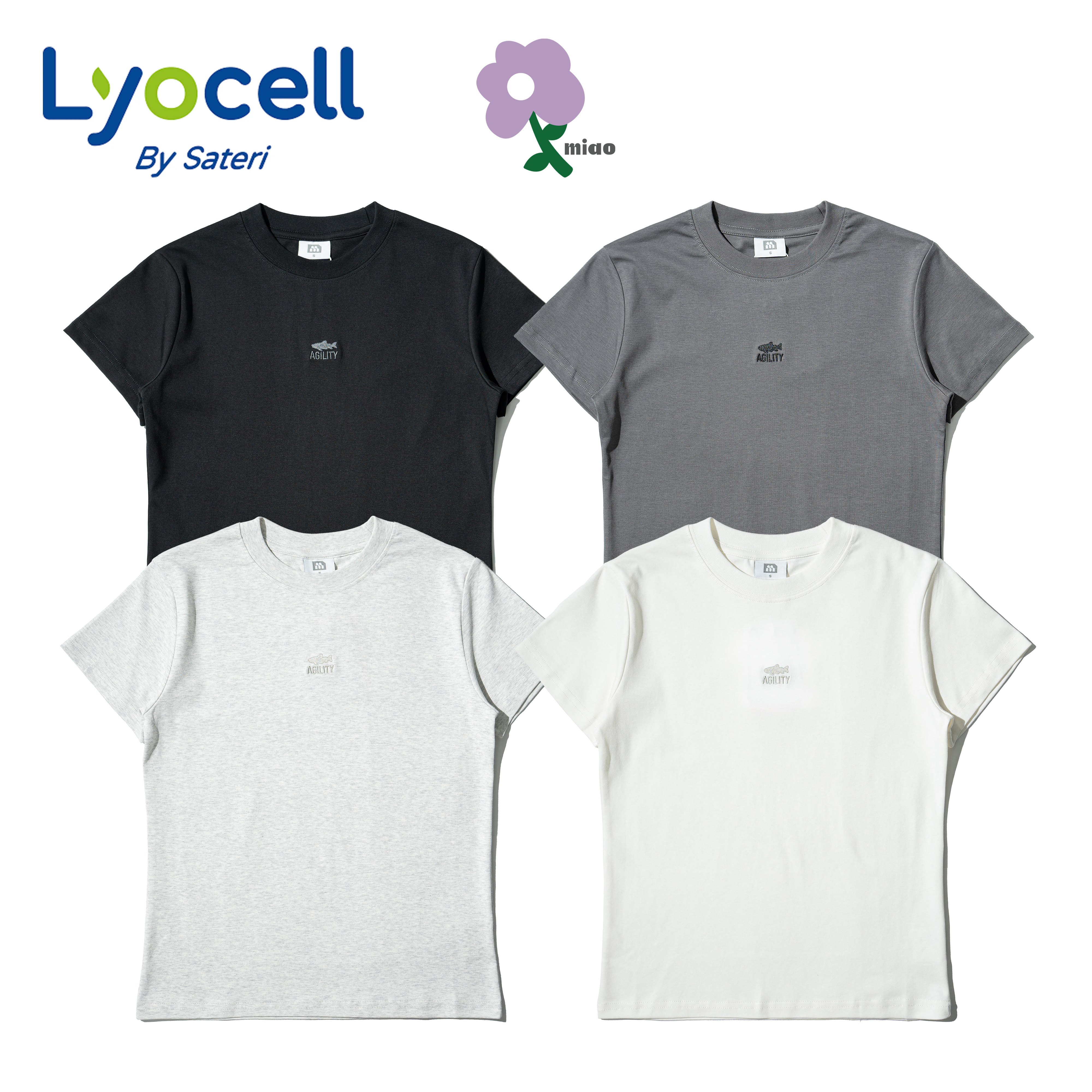 AGILITY MIAO Lyocell Image Tee 女裝 萊賽爾棉 魚影短Tee [M-T9S]