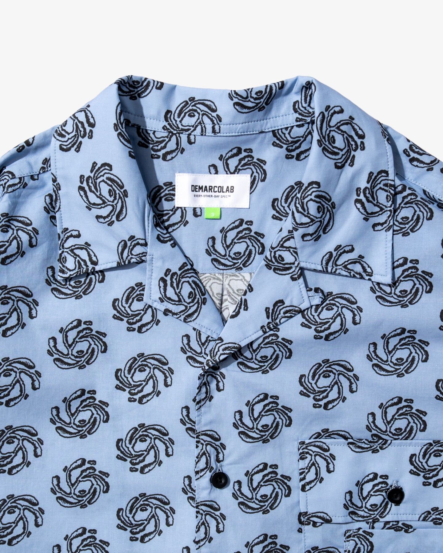 Demarcolab｜TORNADO CONTROL O/C SHIRT "BLUE"