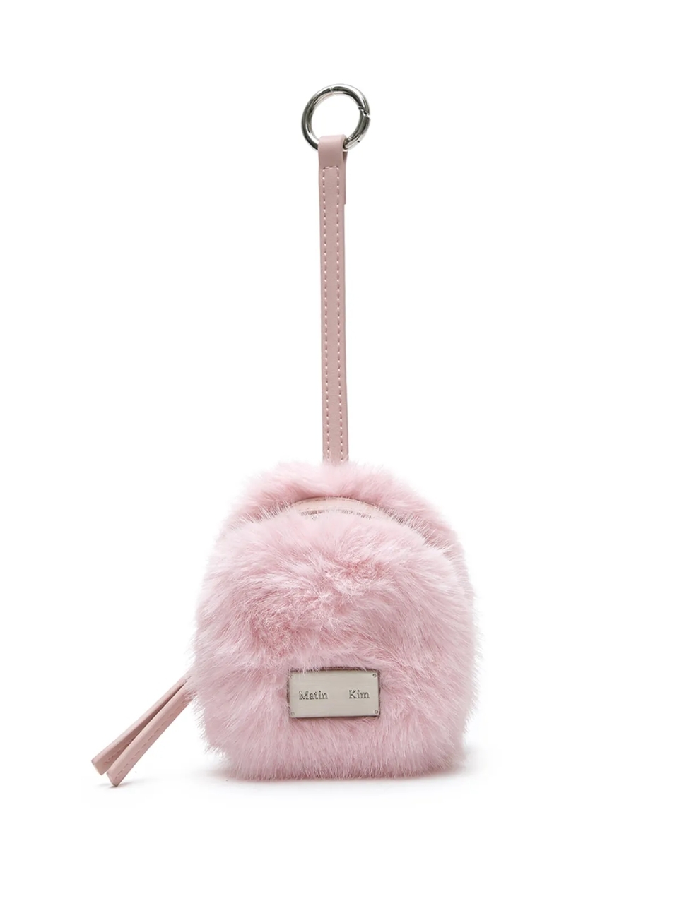 <韓國> Matin Kim MK SOFT FUR MINI CUBE POUCH IN IVORY 毛絨絨 吊飾 小包 2色 MK259OAC018MIV