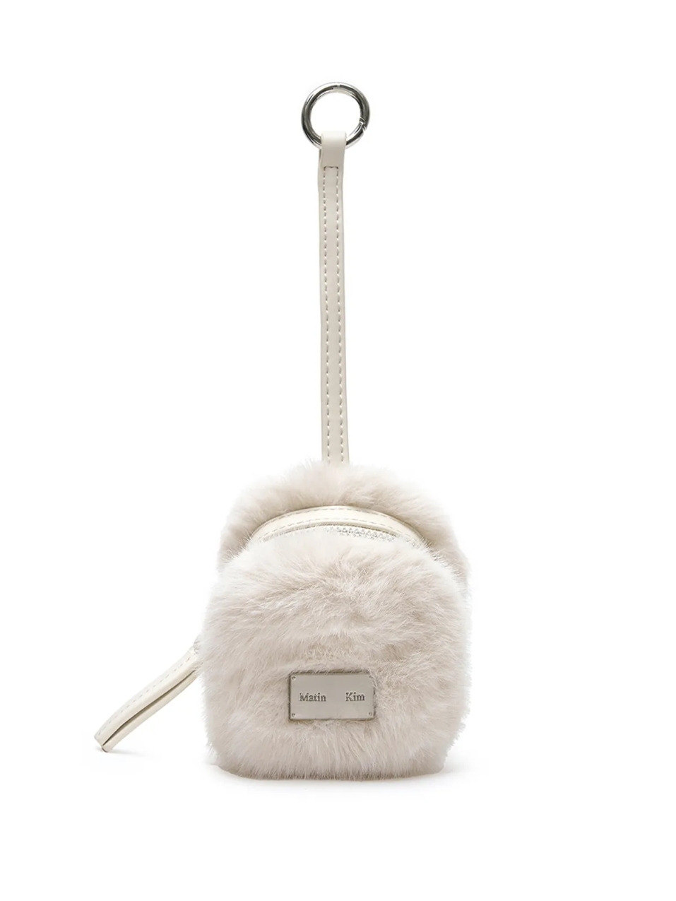 <韓國> Matin Kim MK SOFT FUR MINI CUBE POUCH IN IVORY 毛絨絨 吊飾 小包 2色 MK259OAC018MIV