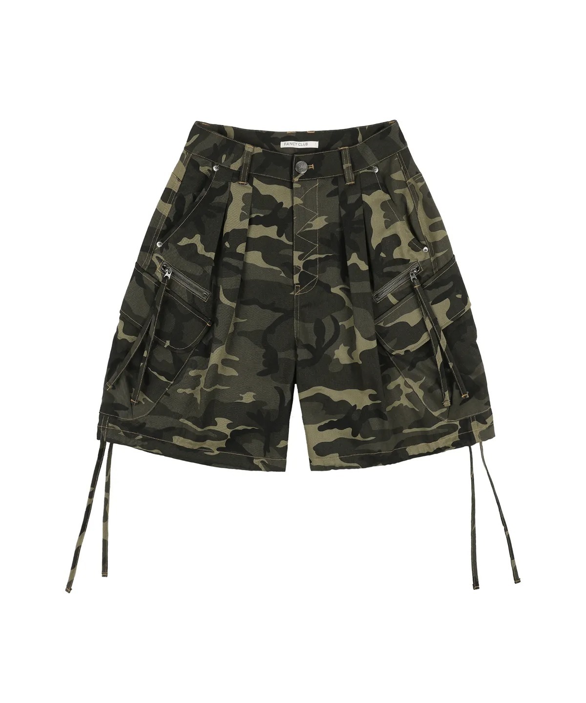 FancyClub Cargo Lettering Bermuda Pants