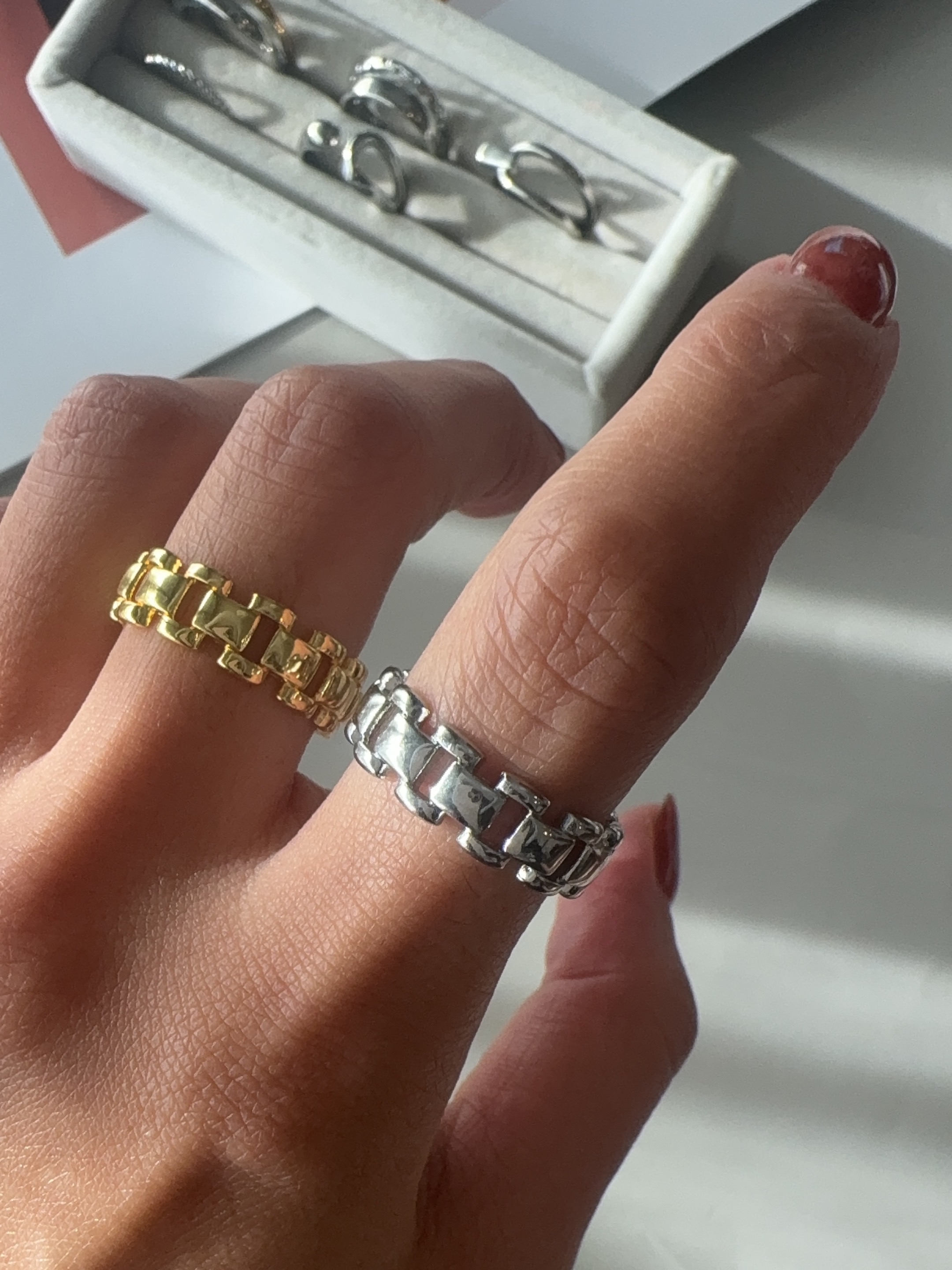 punk chain ring