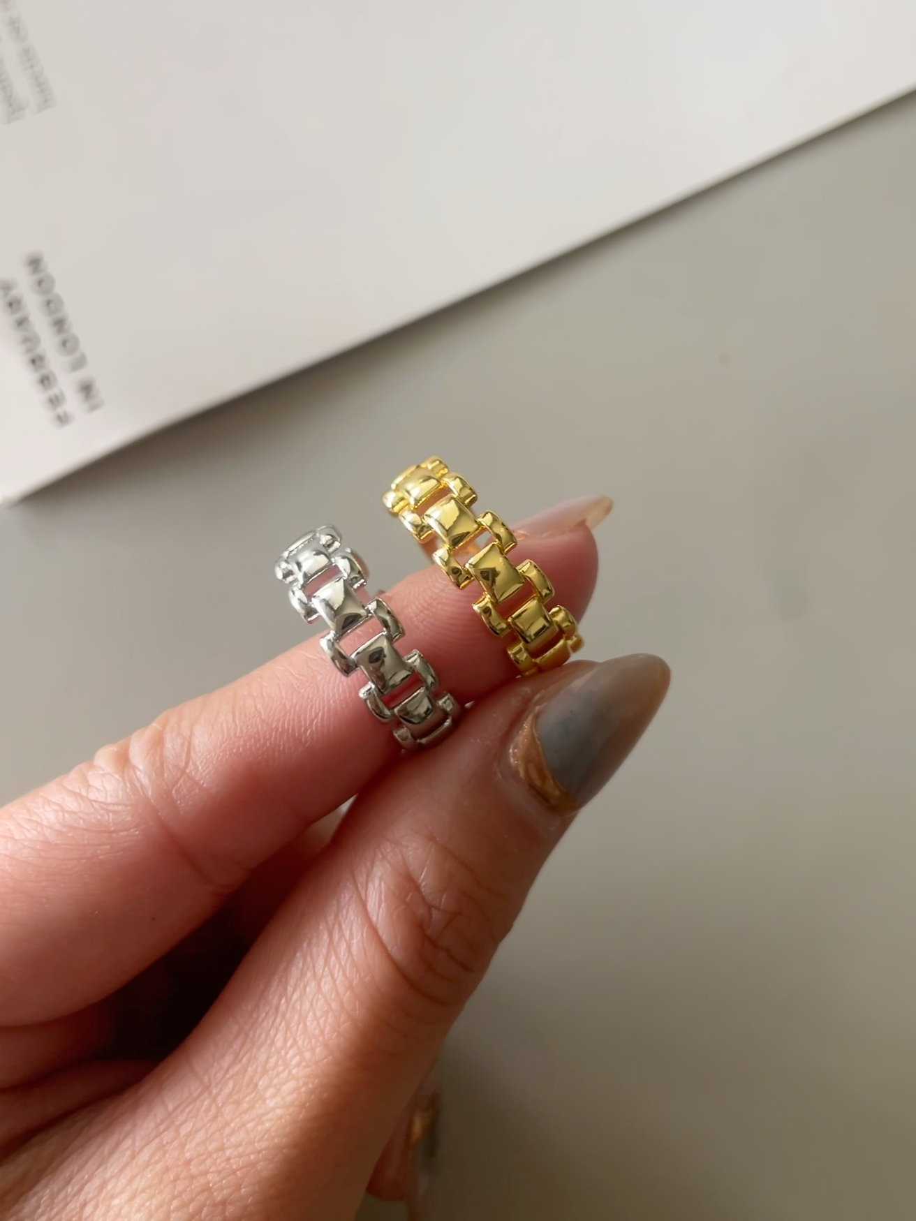 punk chain ring