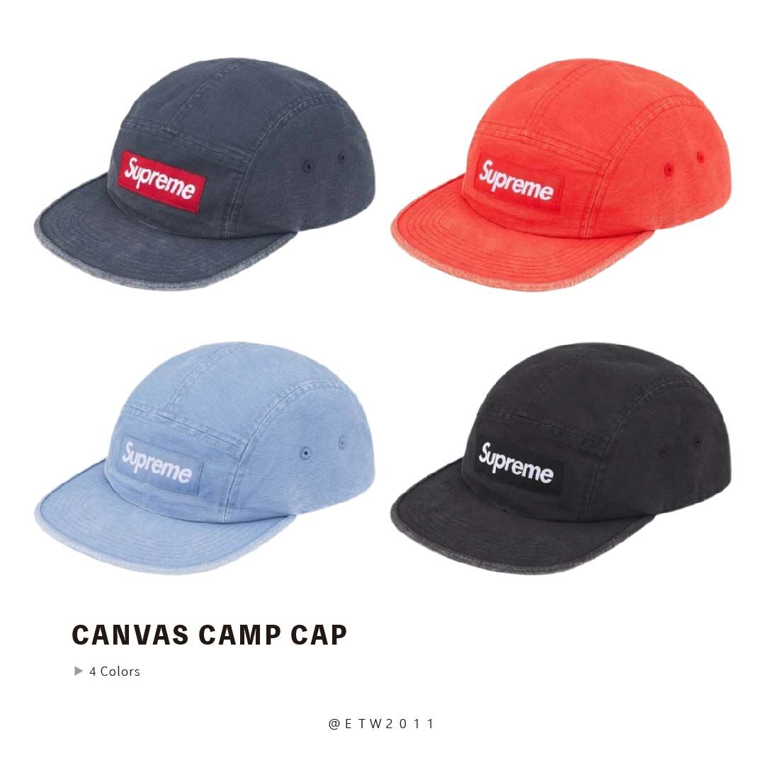 ☆ETW☆【台中店】SUPREME 26SS CANVAS CAMP CAP 五分割帆布帽
