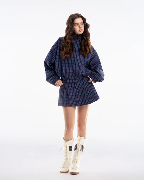 （現貨）越南品牌 Push push 官方授權經銷 Gingham Mini Skirt 格紋 短裙 Push15