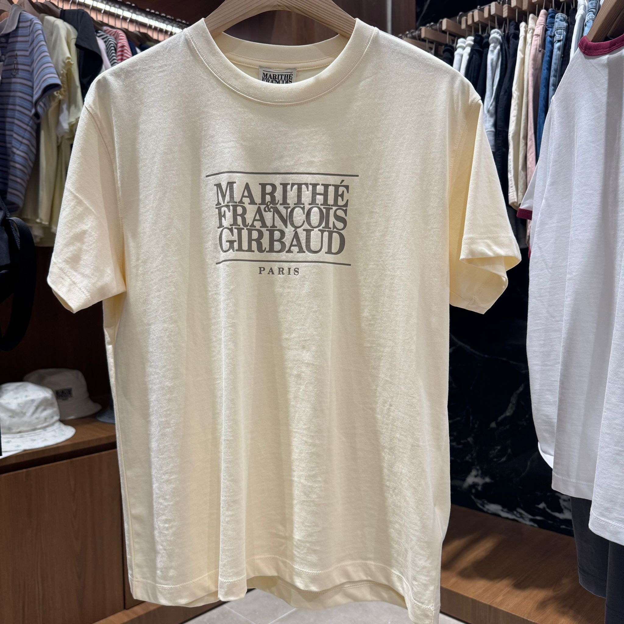 KOR-CCG0607-222 CLASSIC LOGO TEE CREAM (A23S-XXL)