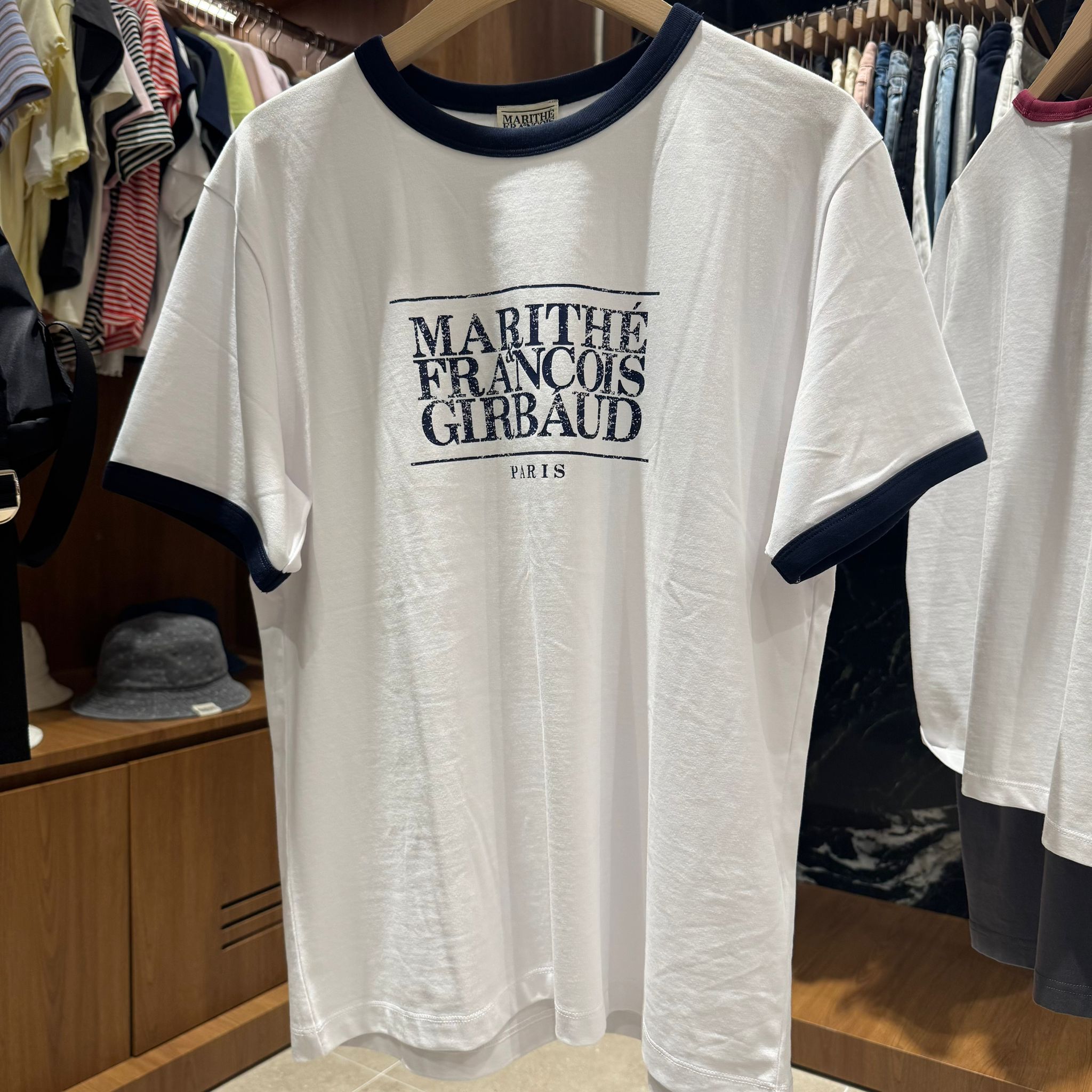 KOR-CCG0607-223 AEROCOOL CRACK CLASSIC LOGO RINGER TEE WHITE (A24S-XL)