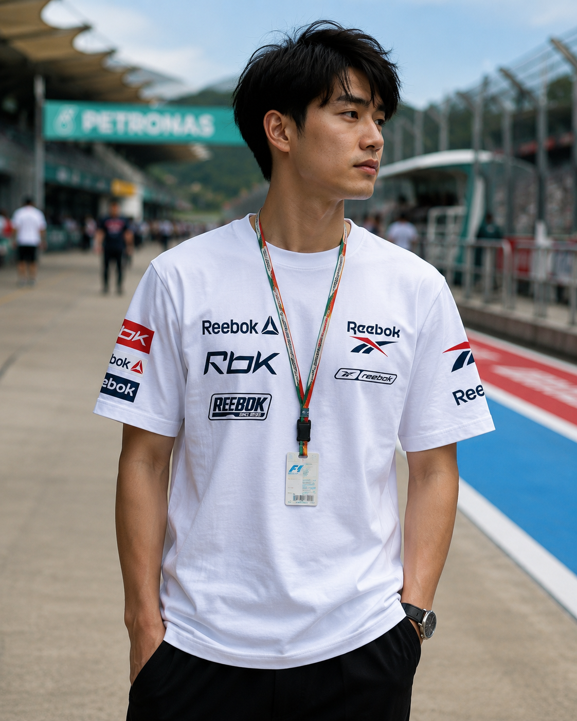預購 Reebok 280g 高磅數 「F1賽車風格」短T