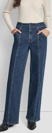 [S] DKNY PLYMOUTH HIGH RISE SEAMED UTILITY WIDE LEG 32 INCH INSEAM, DJ5M4129-VW8 (SD1834)