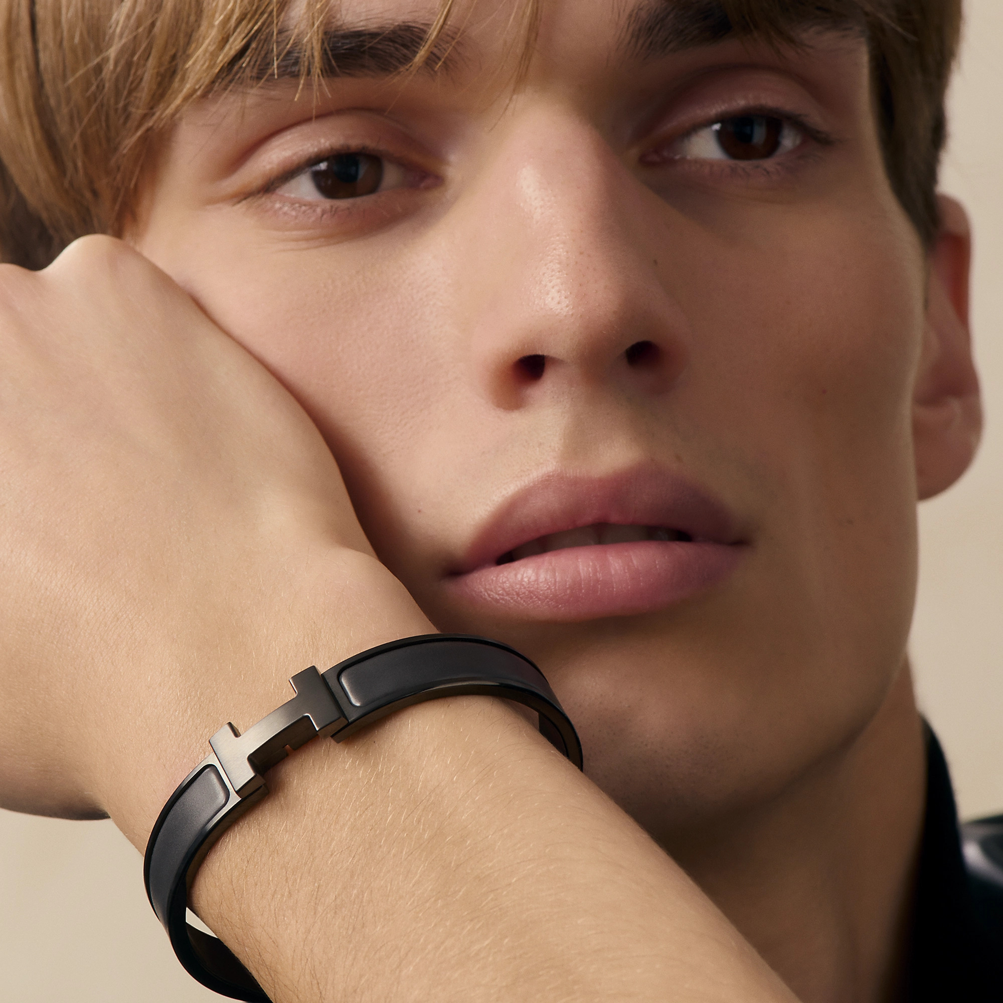 HERMES Clic HH BRACELET so black 手鐲
