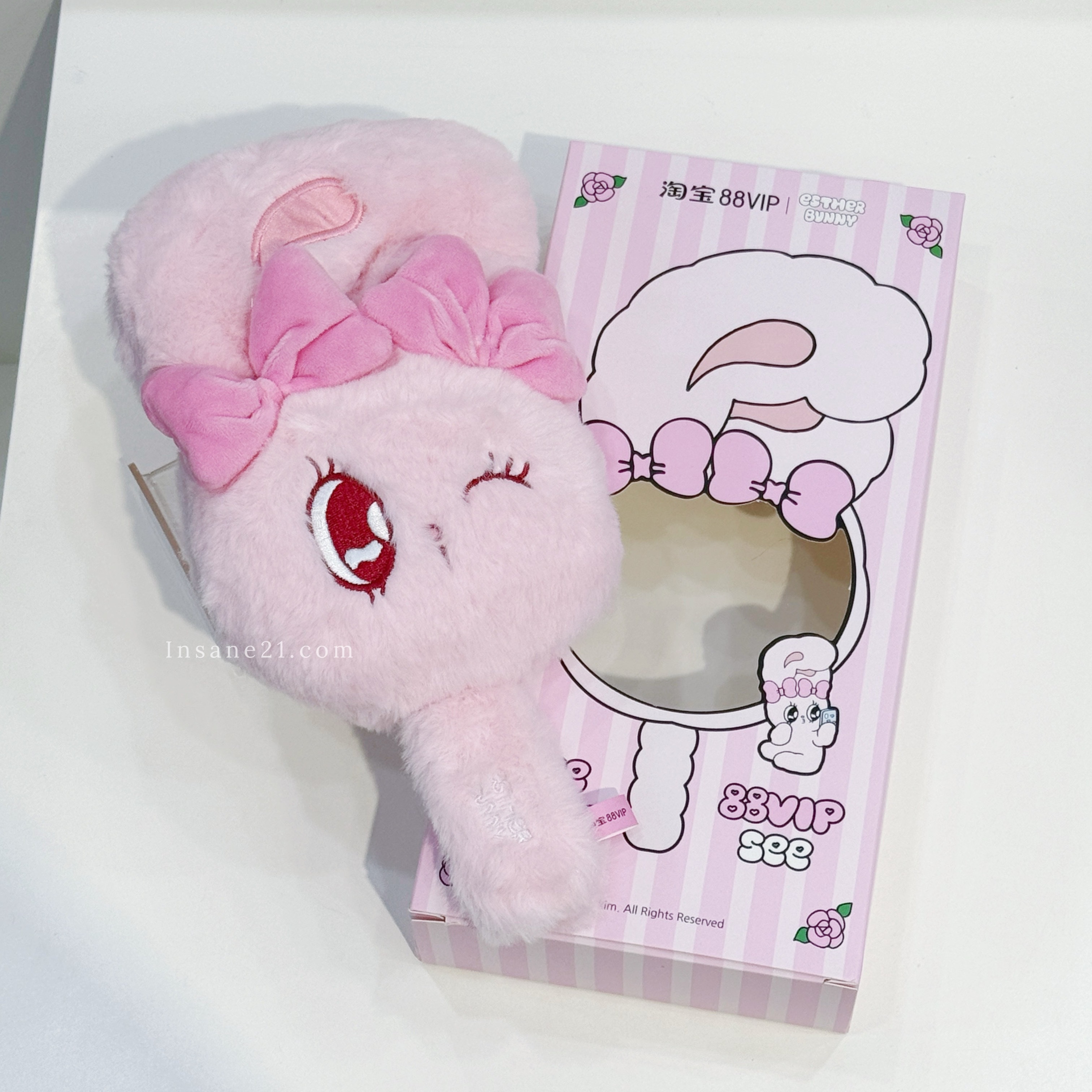 ESTHER BUNNY 艾絲樂小兔 愛自己魔鏡 絨毛鏡子