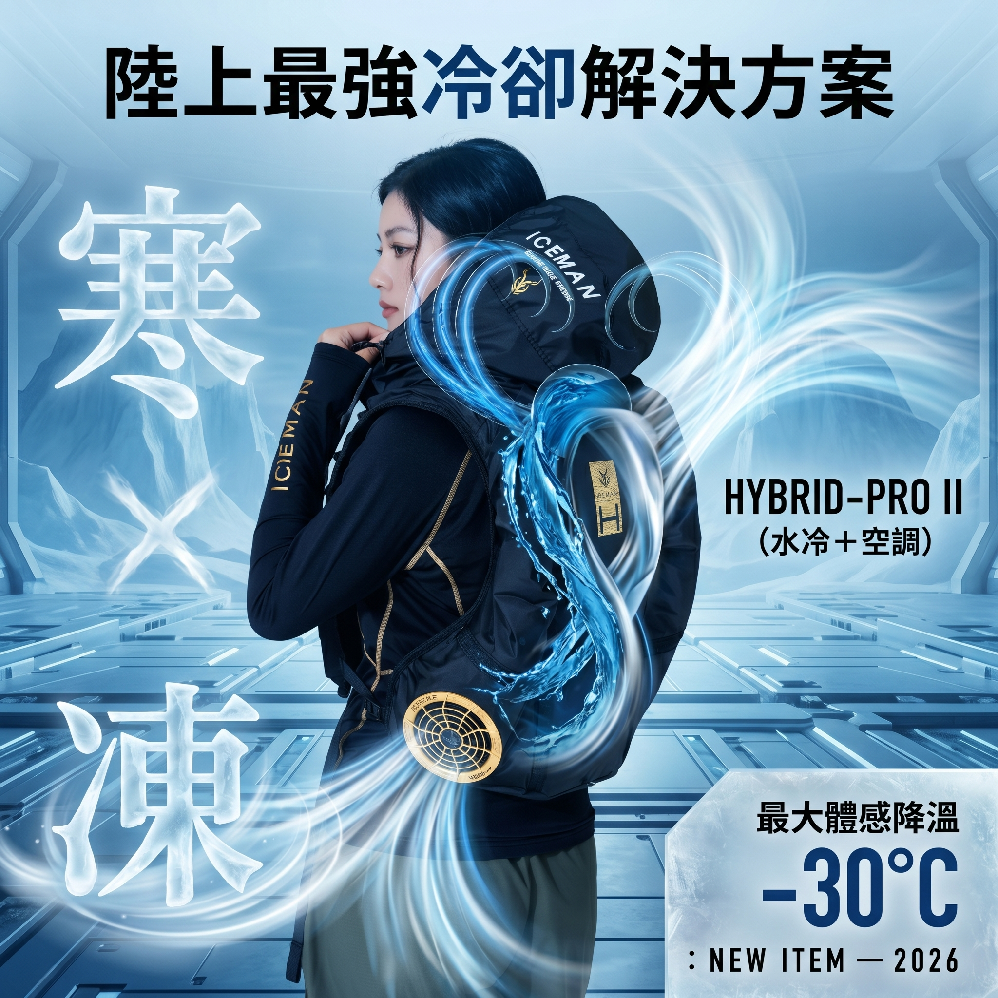 ICEMAN｜HYBRID-POR II 旗艦空冷服(水冷+空冷)