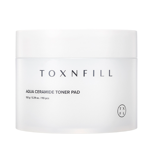 SS260609-T3 TOXNFILL AQUA CERAMIDE TONER PAD, 150G, 110PADS補水神經酰胺爽膚水棉片 110PADS  EXP:2027/5/31