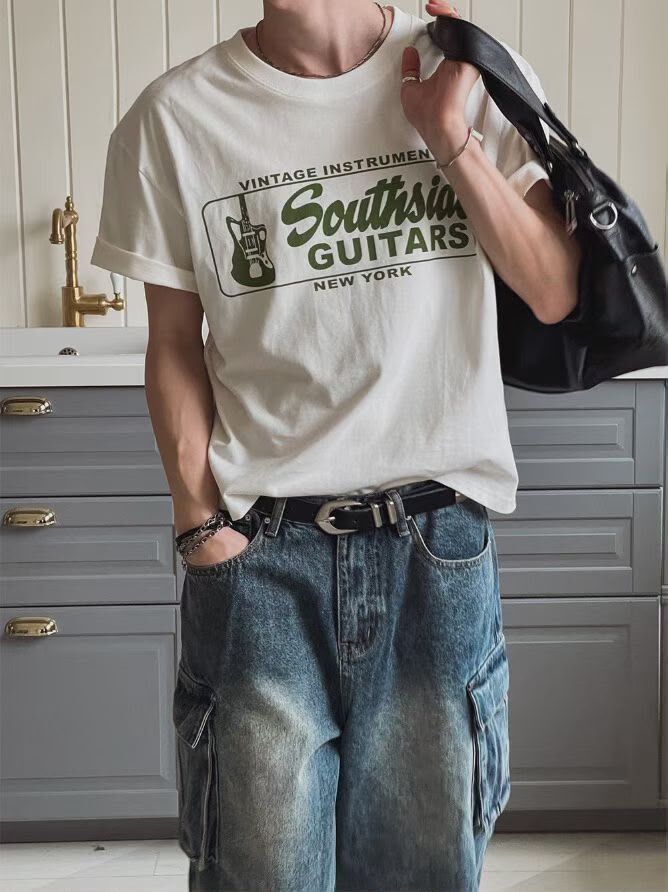 英文字圖案短袖Tee GARMENTS-080T