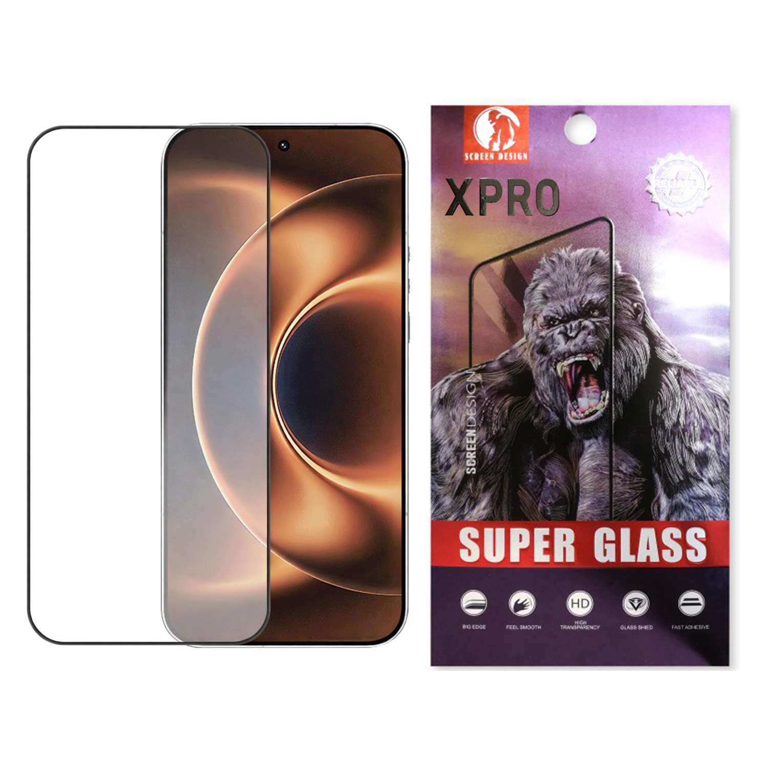 XPRO - 巨猩 Super Glass Matte - Xiaomi Redmi POCO系列 磨砂防指紋高透光全屏鋼化玻璃保護貼
