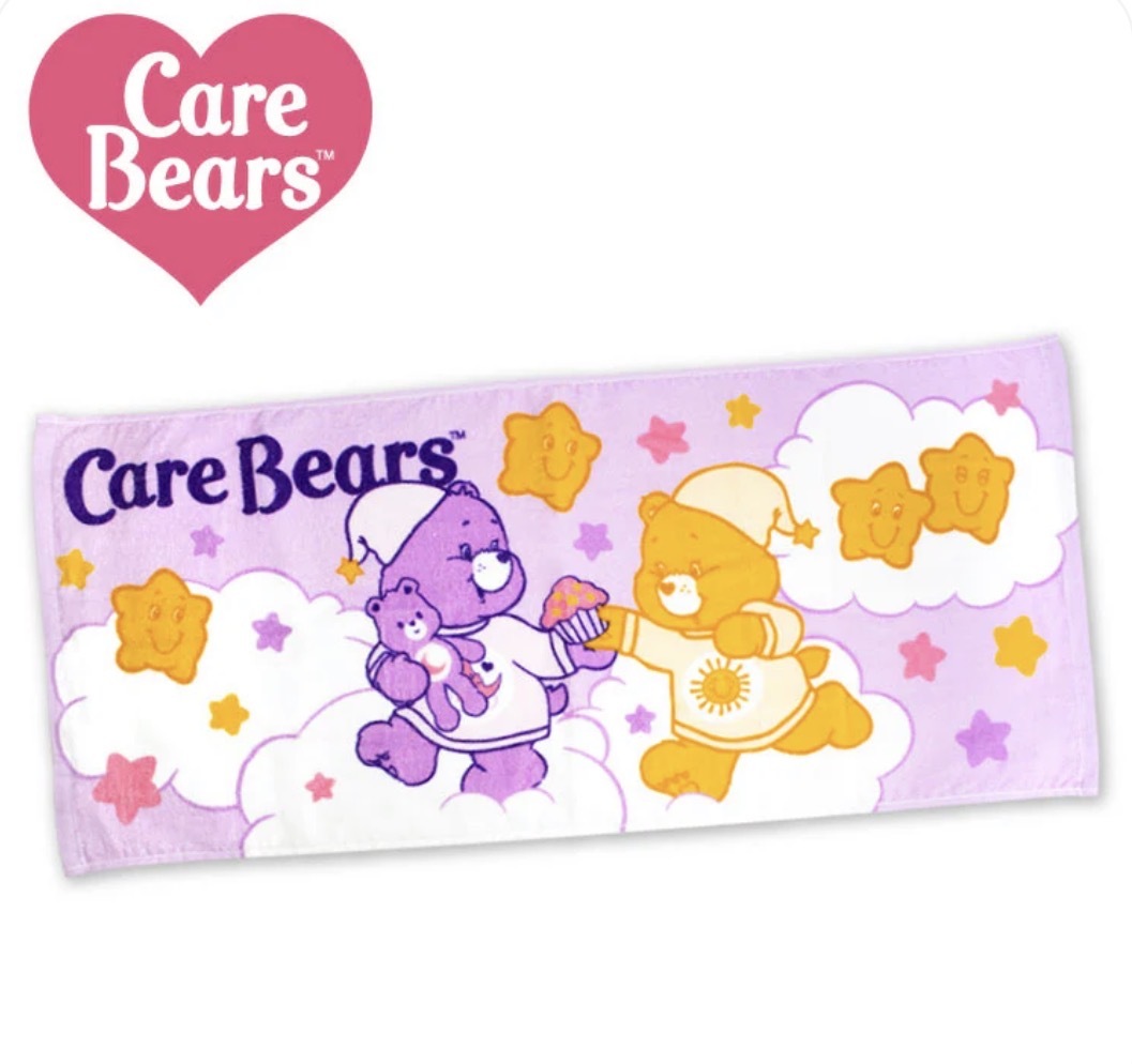 JP Care bear 長毛巾 34x80 紫 3342 TK260607