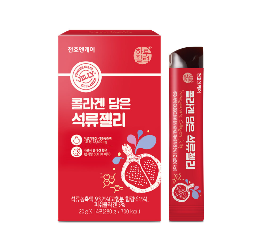 SS260609-T18 CHUNHO NCARE POMEGRANATE COLLAGEN JELLY 1BOX(14 PACKETS) 石榴膠原蛋白啫喱 14 Packets (買一送一，共兩盒） EXP:2027/8/31